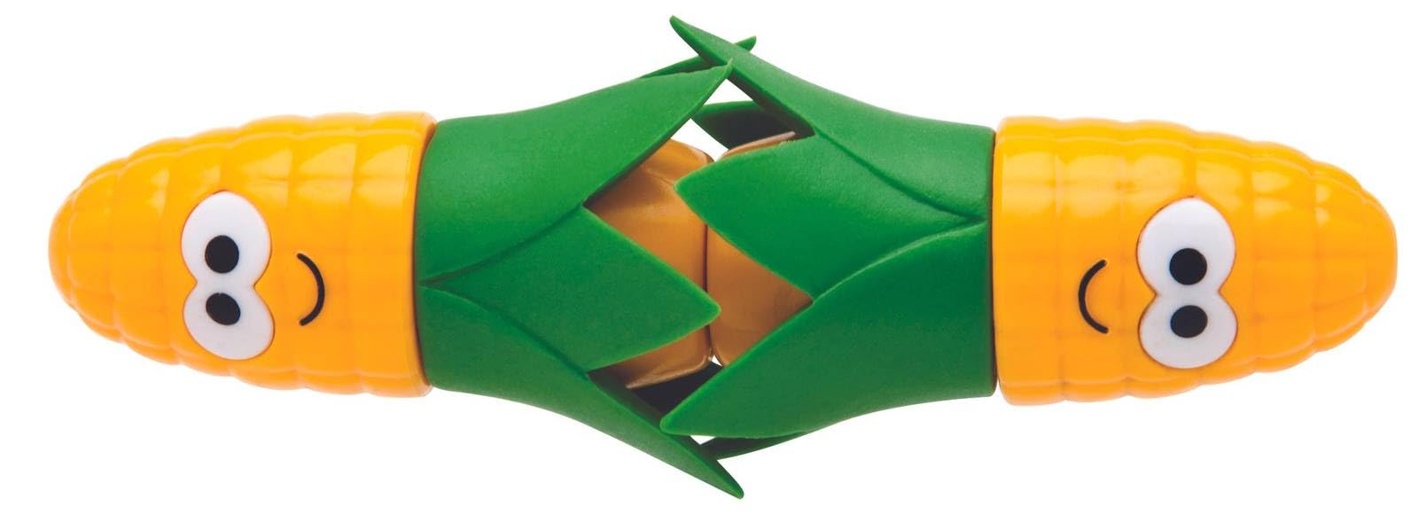 Joie Corn Star Cob Holders - 2 Sets | Stainless Steel Prongs | Yellow 3