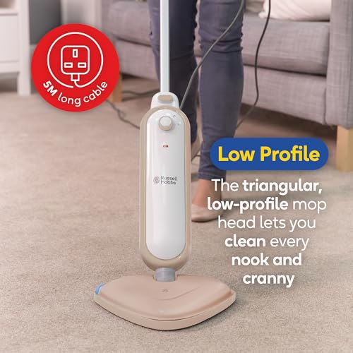 Russell Hobbs Upright Steam Mop - Kills 99.9% Bacteria | 1.4kW Power | 380ml Tank 10