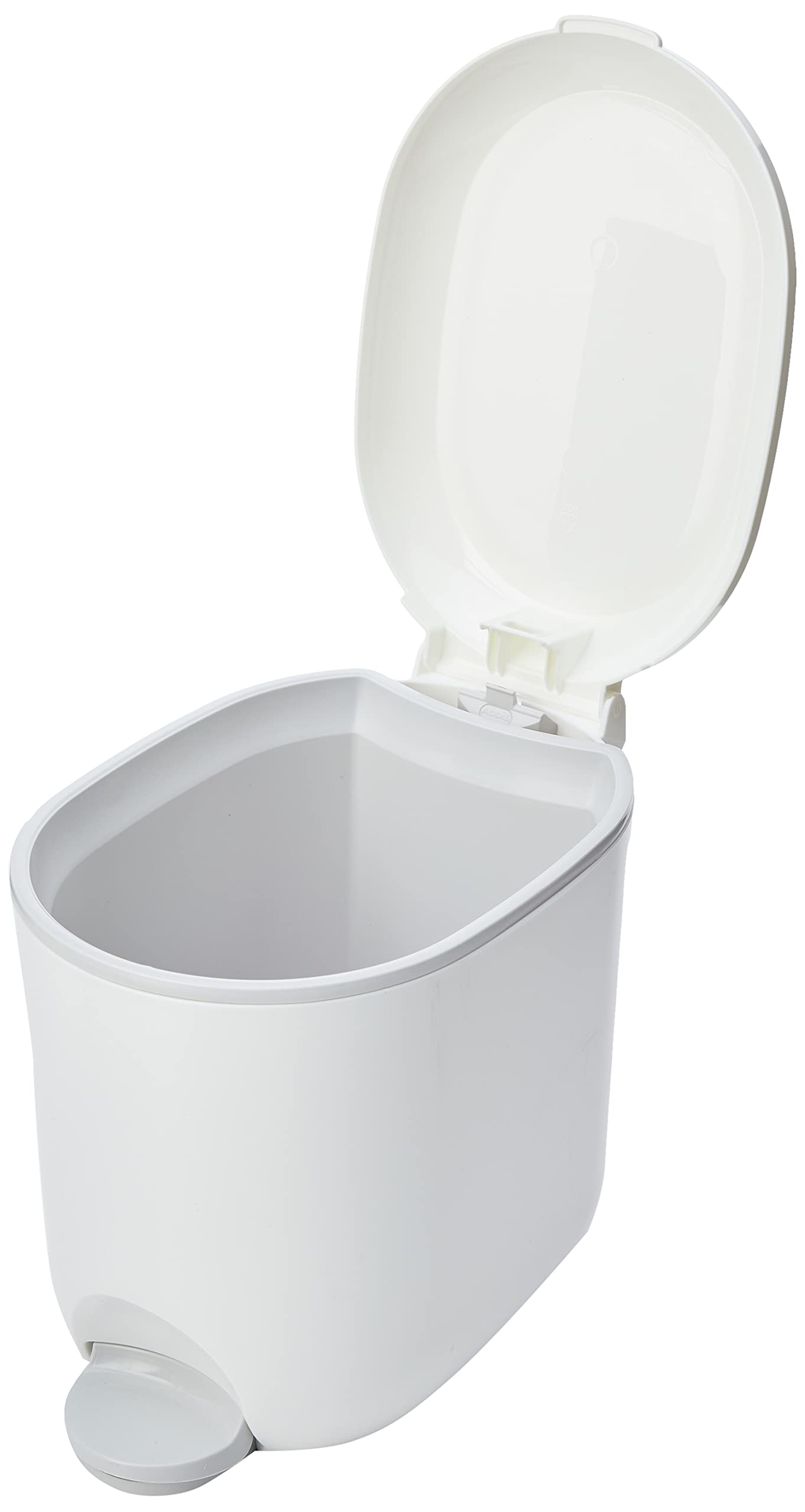 Addis 518503 Premium Deluxe Bathroom Pedal Bin with Inner Bucket | 3.5 Litre | White Grey 2