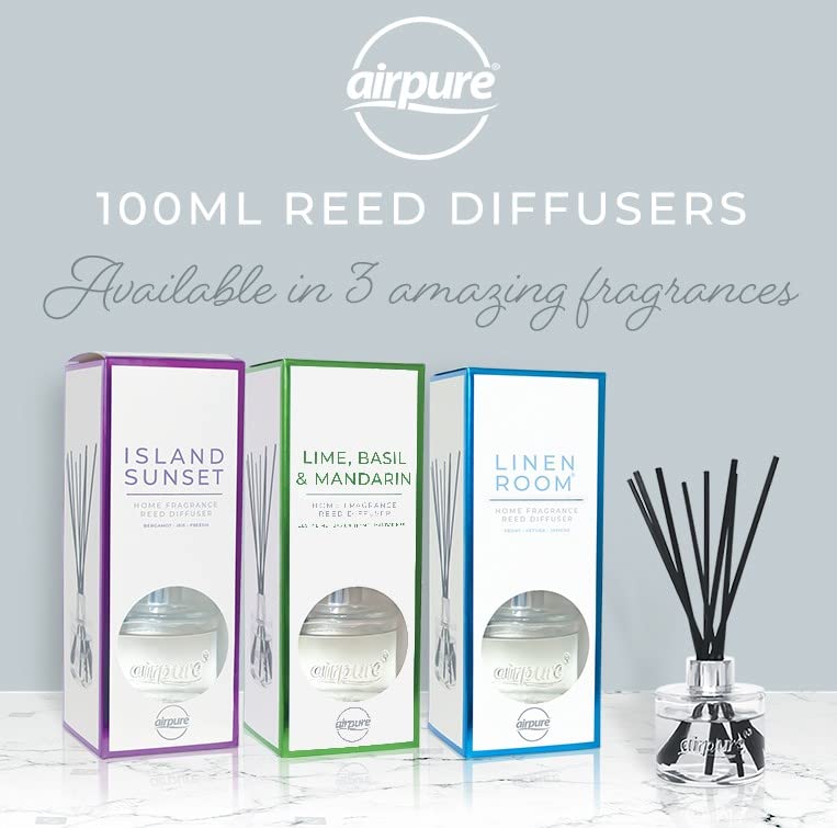 airpure Home Fragrance Reed Diffuser - Lime, Basil & Mandarin Scent | Long Lasting Aroma | 100 ml 7