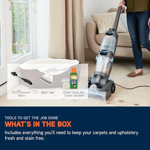 Vax Dual Power Pet Advance Carpet Cleaner - Dual Rotating Brushbars | Twin Tank Technology | 2.4m Hose 10