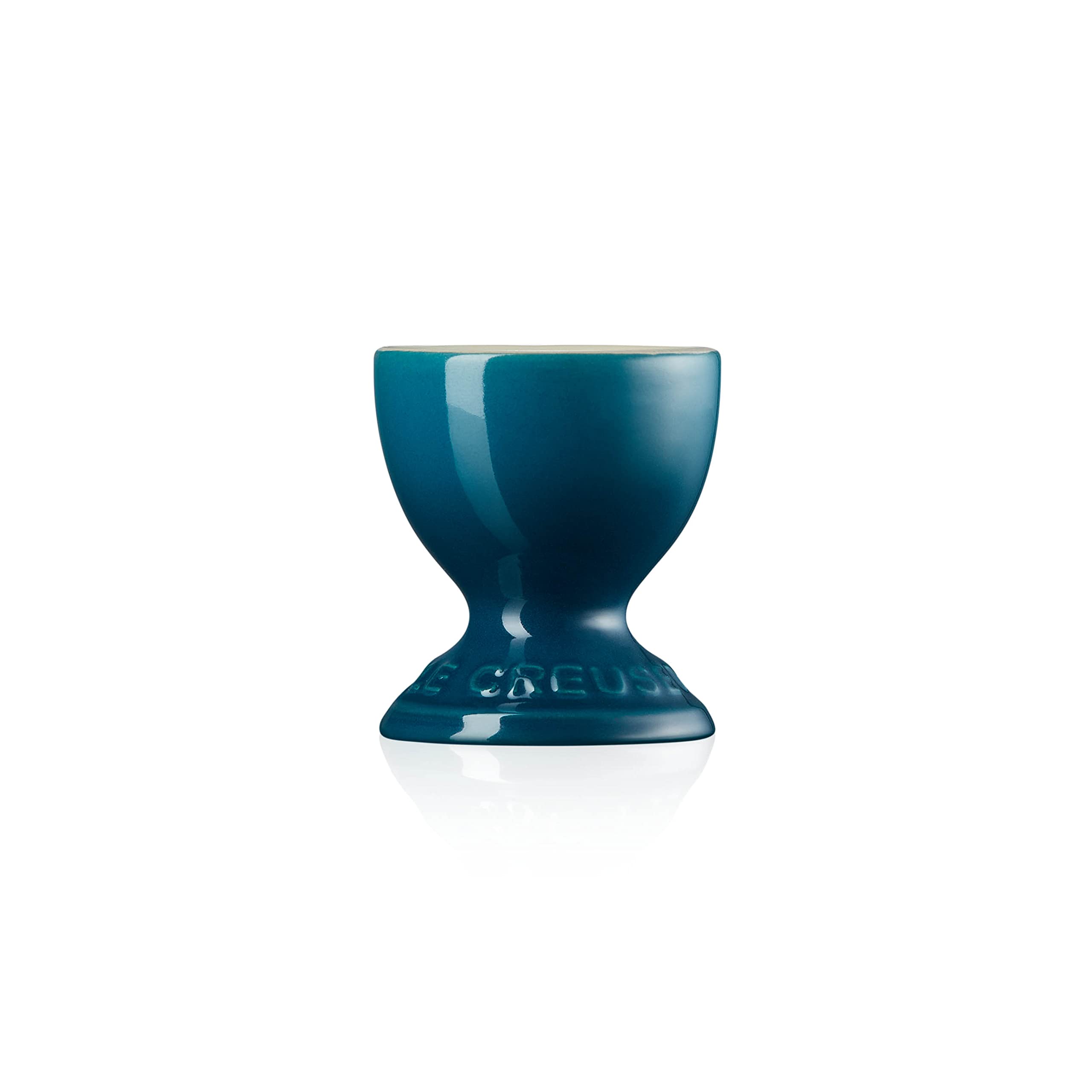 Le Creuset Stoneware Footed Egg Cup - Deep Teal | 5.3 x 5.3 x 5.9 cm | 90g 3