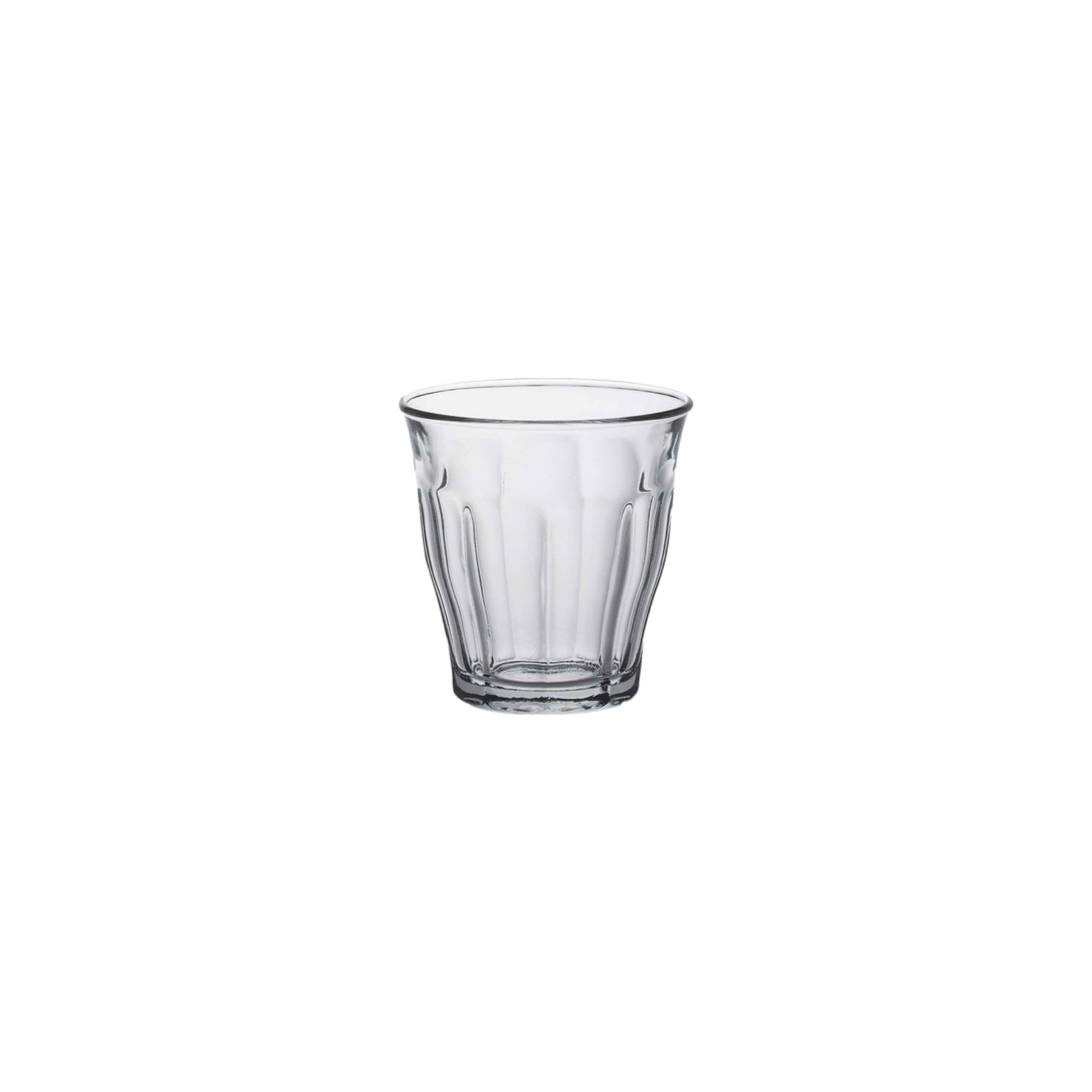 Duralex 1024AB06A0111 Tumbler Glass - 130ml Capacity, Transparent/Green, Set of 6