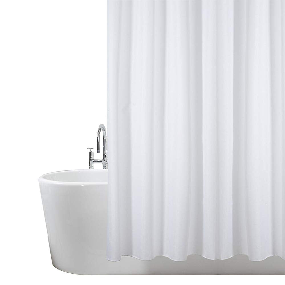 ANSIO Polyester Shower Curtain - Mould & Mildew Resistant | 180cm x 180cm | Includes 12 Hooks