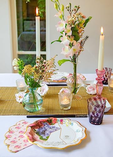 Talking Tables Pretty Floral Napkins - Pack of 50 | Pink Paper | 33cm Unfolded | Afternoon Tea & Partyware 3