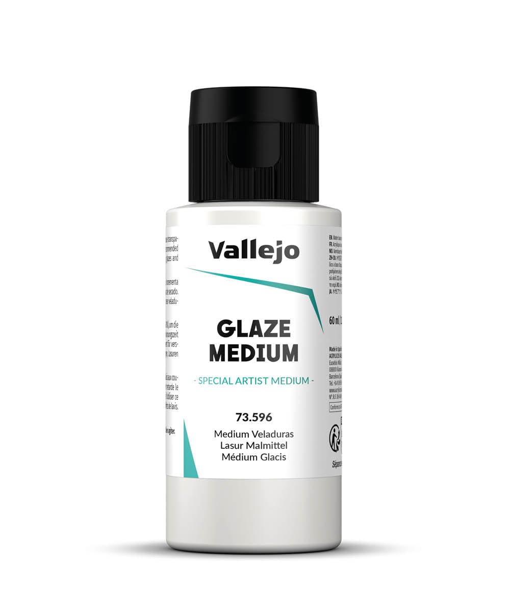 Vallejo Model Color Medium Glaze Paint - Waterbased Acrylic, Non-Toxic, 60 ml Bottle 1