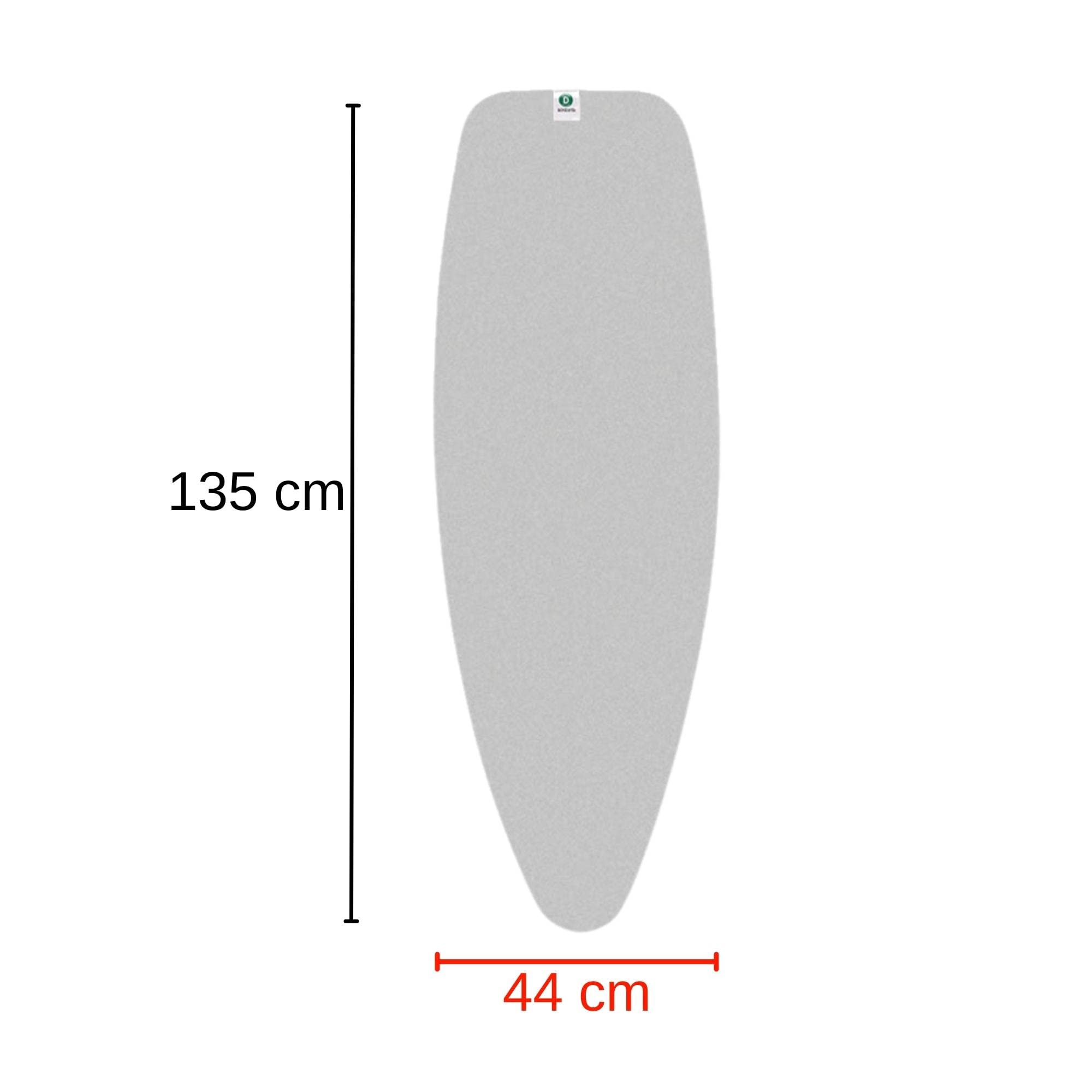 Brabantia Heat-Resistant Ironing Board Cover - Metallised Cotton, 2mm Foam, Size D (135x45cm) 5