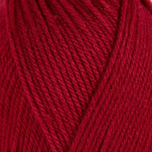 Utopia Crafts Aran Yarn - 100% Acrylic, Ruby Red | 100g Ball | Vegan Certified 2