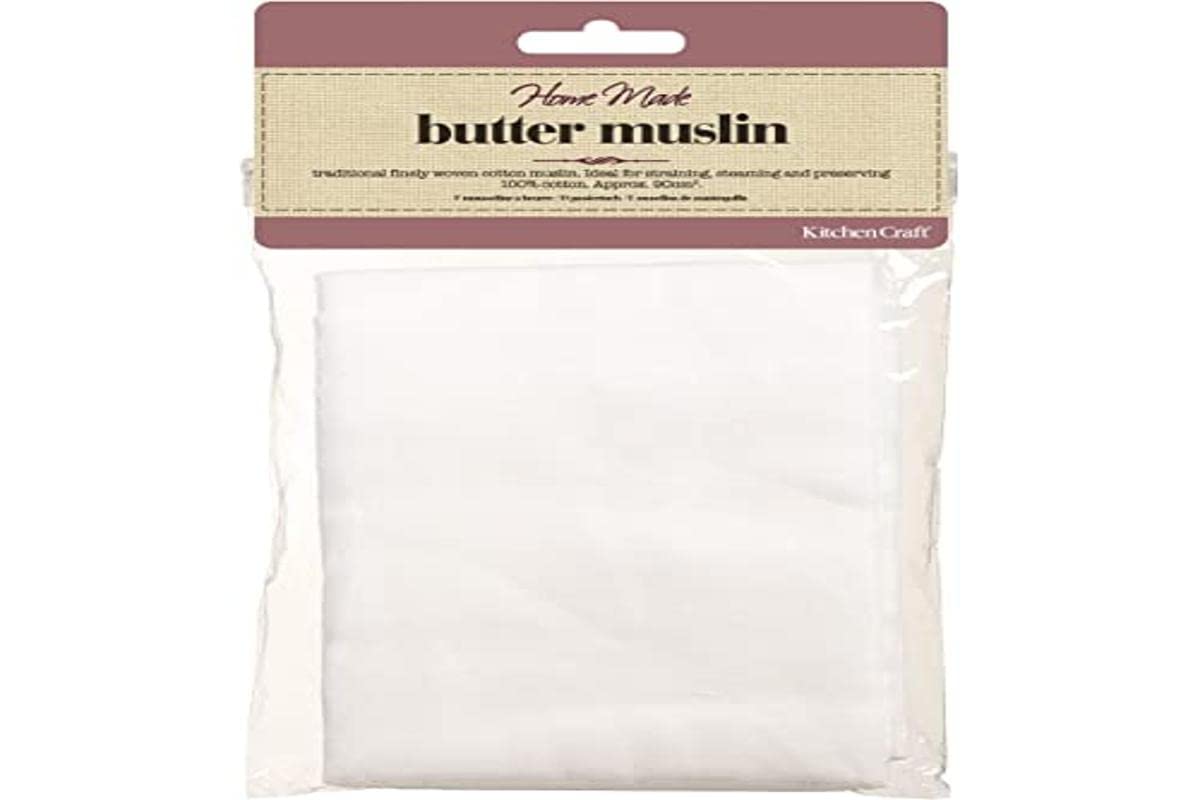 KitchenCraft Home Made Butter Muslin Cloth for Straining, Cotton, 90 cm 1