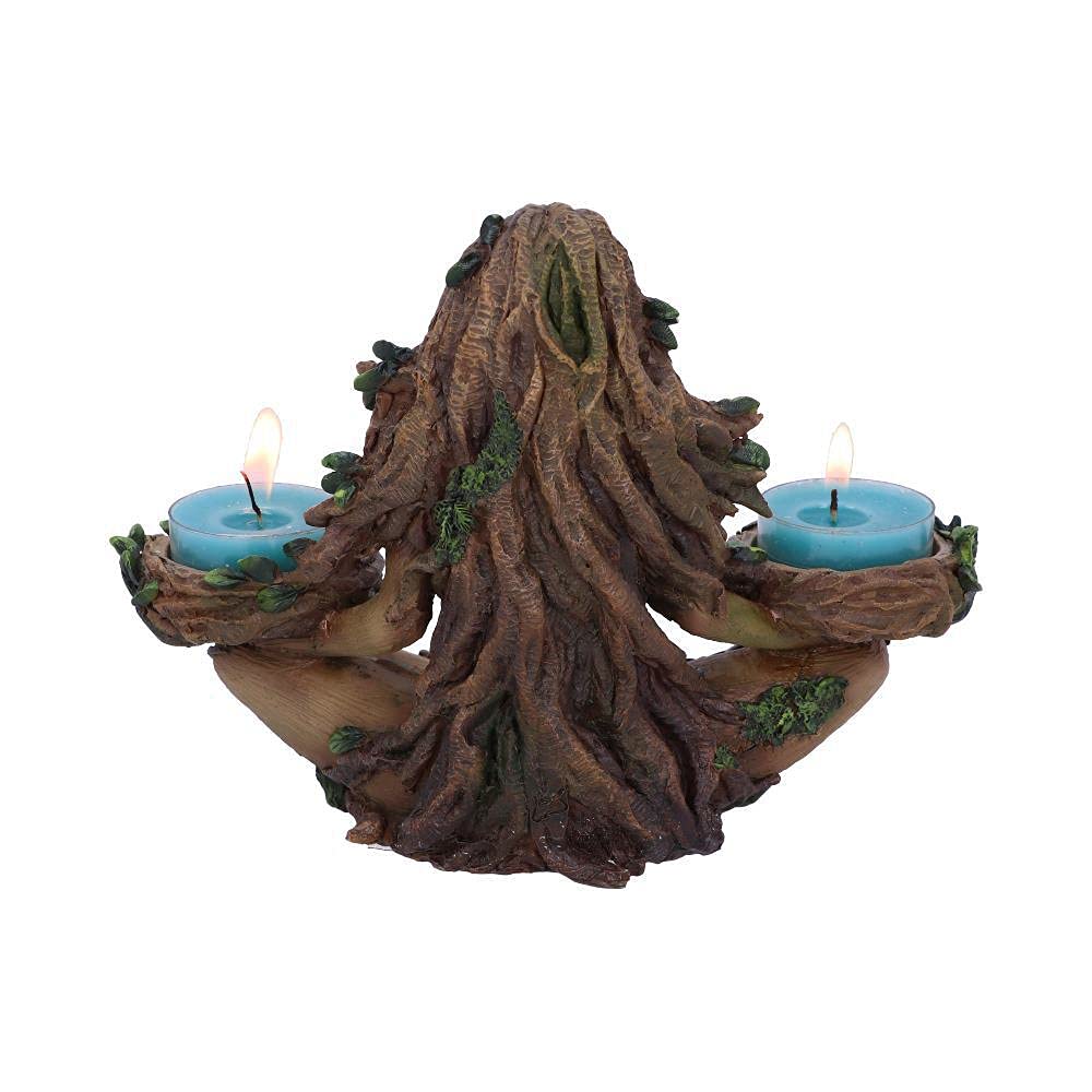 Nemesis Now Balance of Nature Female Tree Spirit Tealight Holder | Brown Resin | 19cm 3