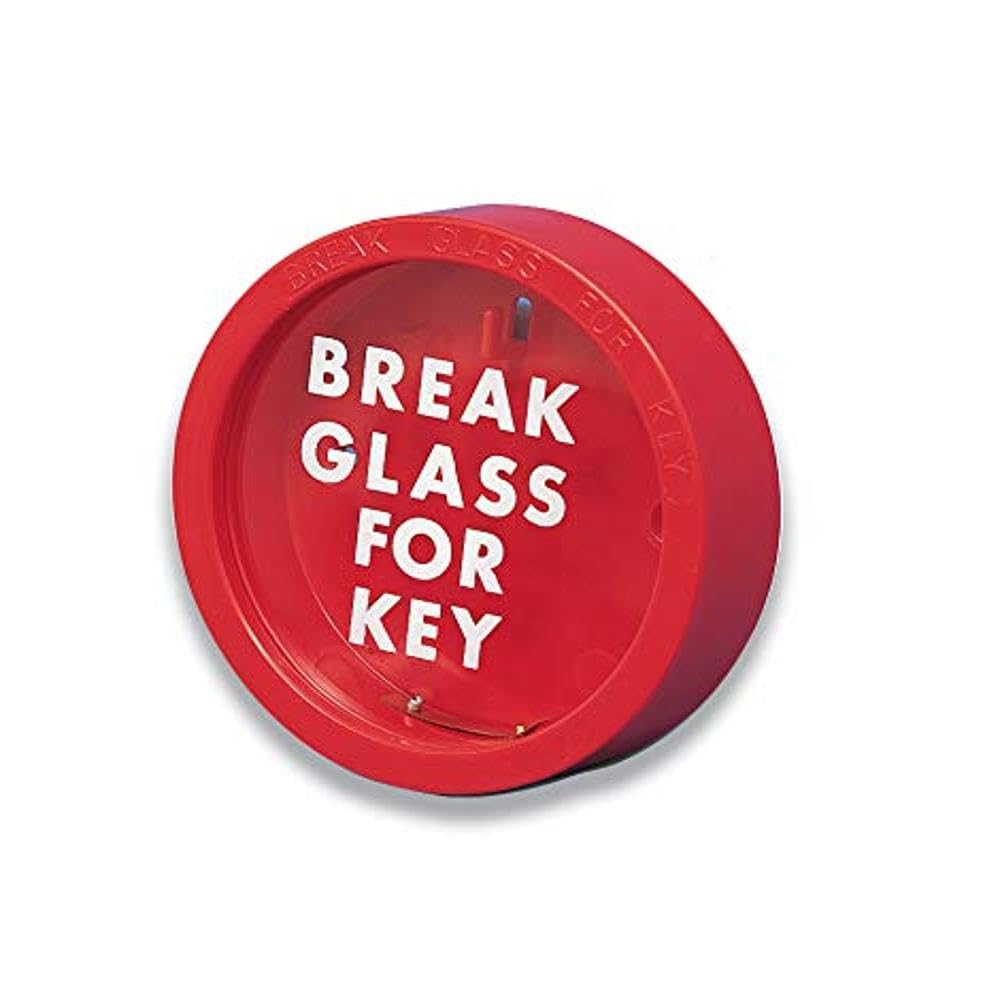 Firechief KB1 Circular Break Glass Key Box | Red | 120mm Diameter
