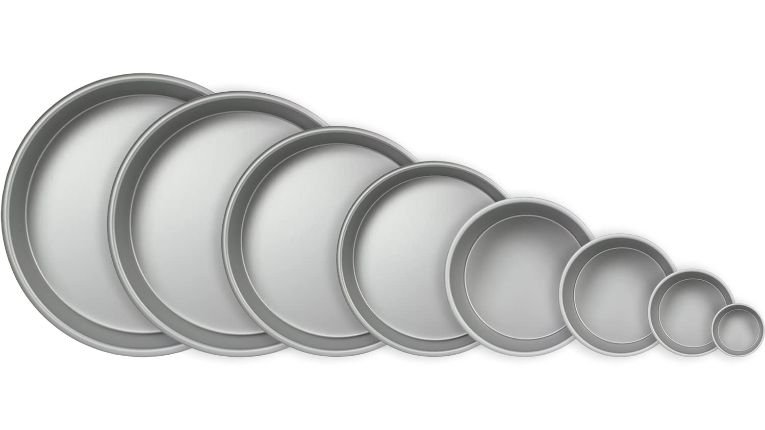 PME Anodised Aluminium Round Cake Pan 6 x 3-Inch Deep | RND063 | Silver 6