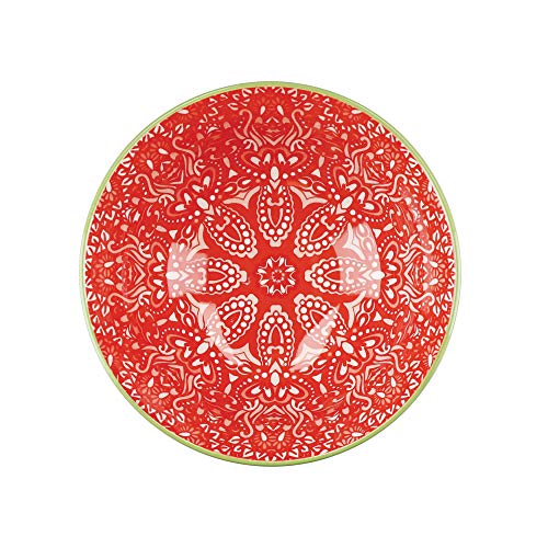 KitchenCraft Patterned Ceramic Soup-Cereal Bowls Set of 4 | Microwave Safe | Gift Boxed 15