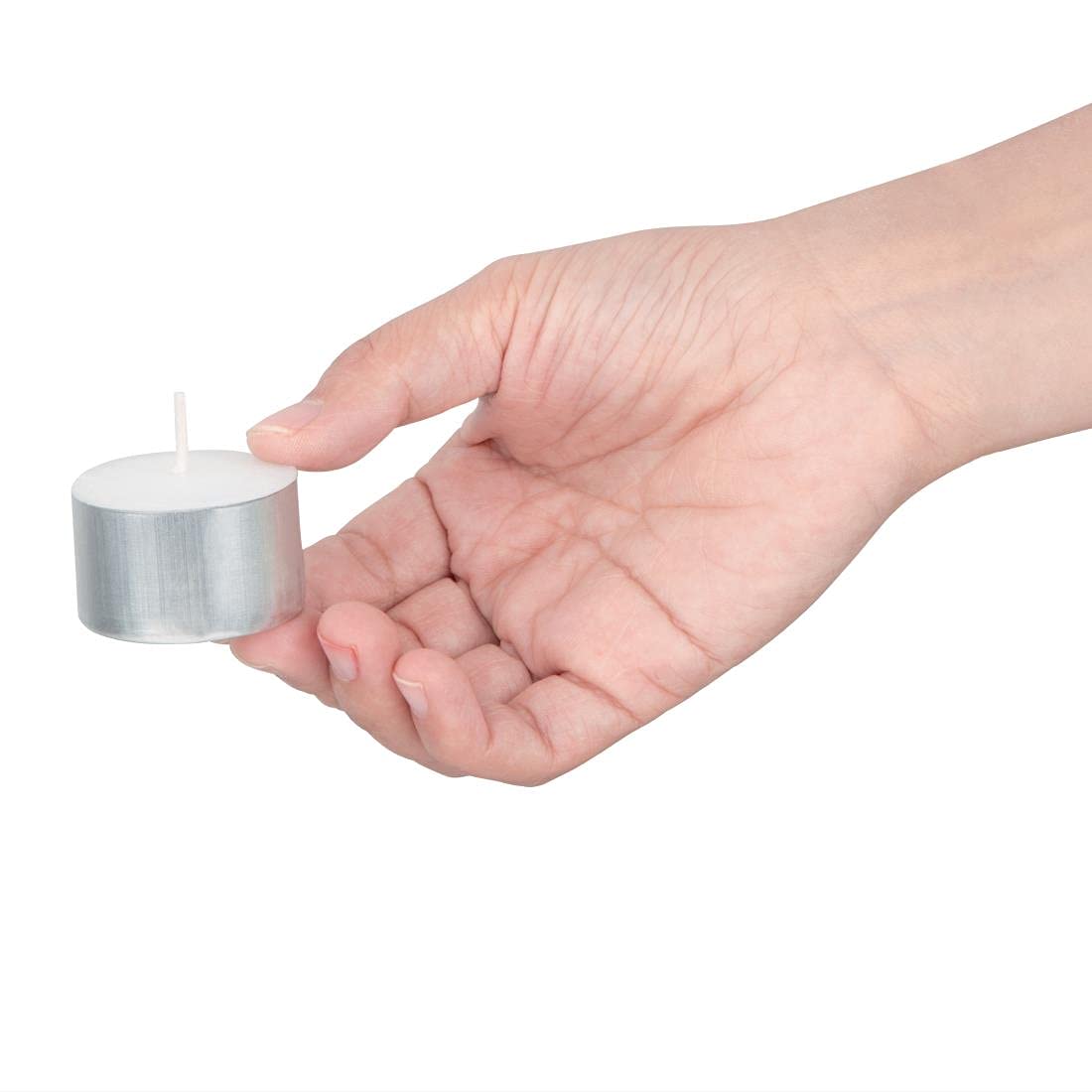 Olympia White Tealight Candles - 8 Hour Burn Time | Pack of 75 | GF449 5