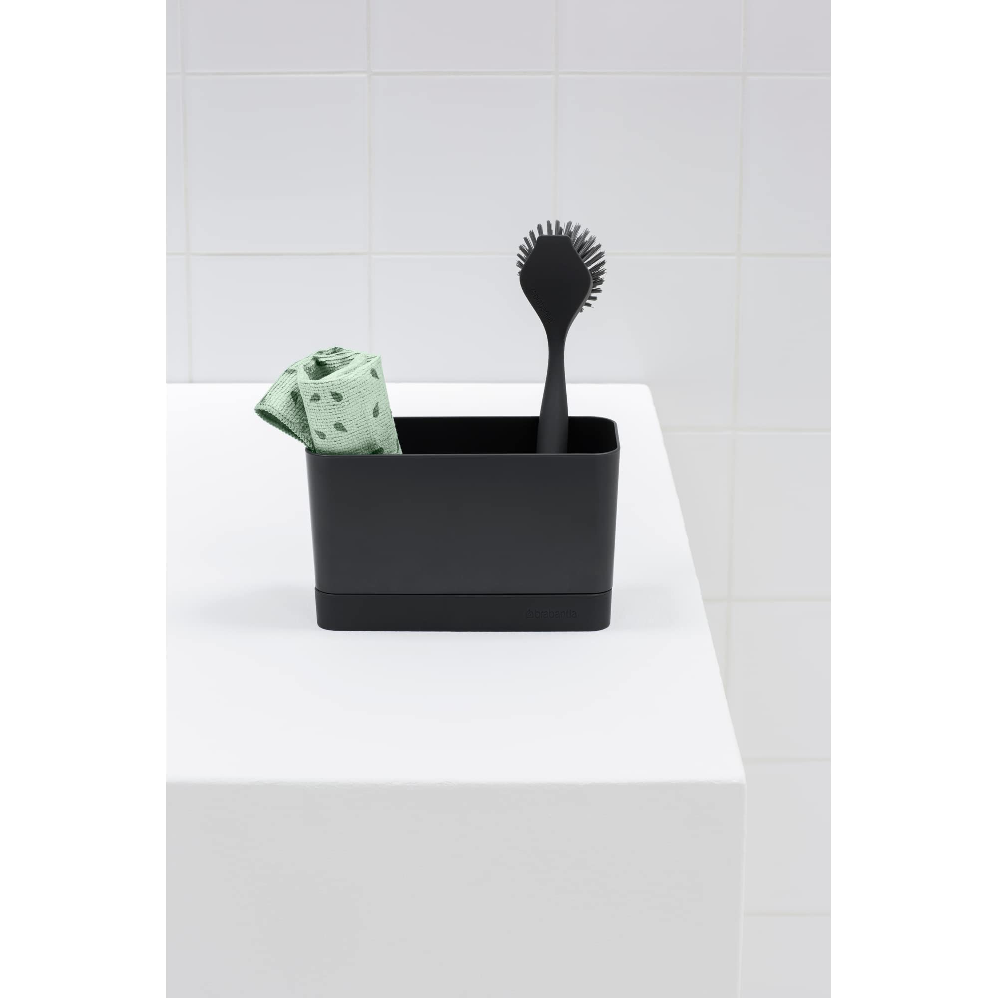 Brabantia Sinkside Microfibre Dish Cloths - 2 Pack, 30x30 cm, Jade Green | Machine Washable 5