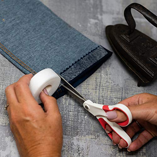 KORBOND Strong Hemming Tape - 20m White Iron On Webbing for No Sew Hemming | Heavy Duty 4