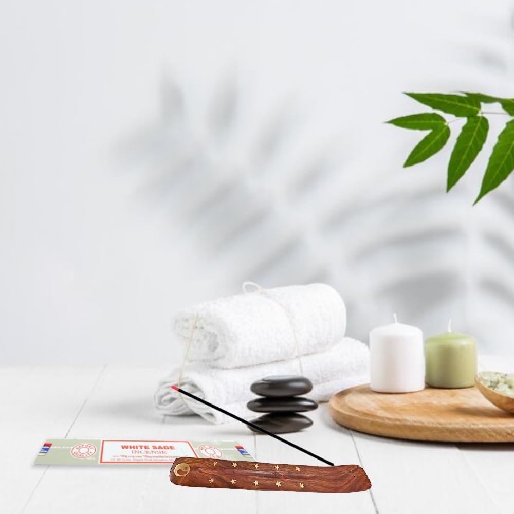 1ABOVE White Sage Incense Sticks (3x15g) with Holder | Promotes Relaxation & Meditation 7