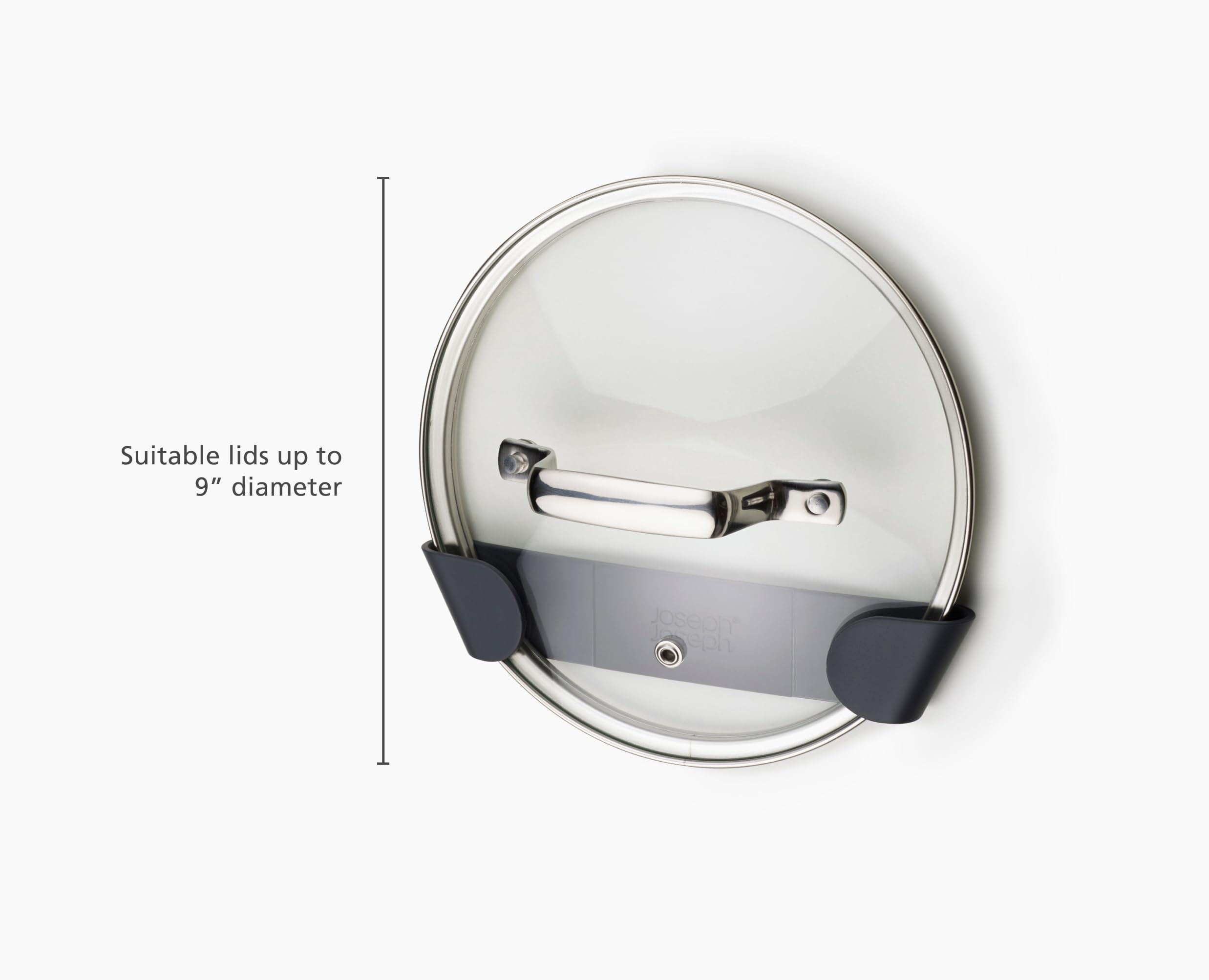 Joseph Joseph CupboardStore Set of 4 In-cupboard Pan Lid Holders - Grey | Fits 16-24cm Lids 3