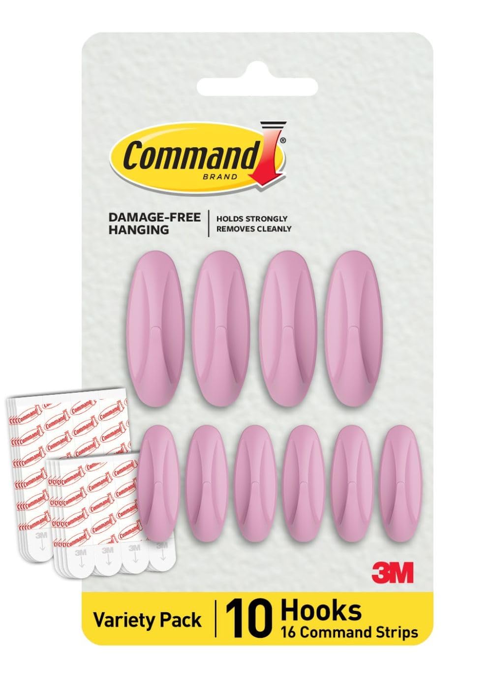 Command Designer Adhesive Hooks - Limited Edition Lilac Lemonade Pack | Damage-Free Hanging 1