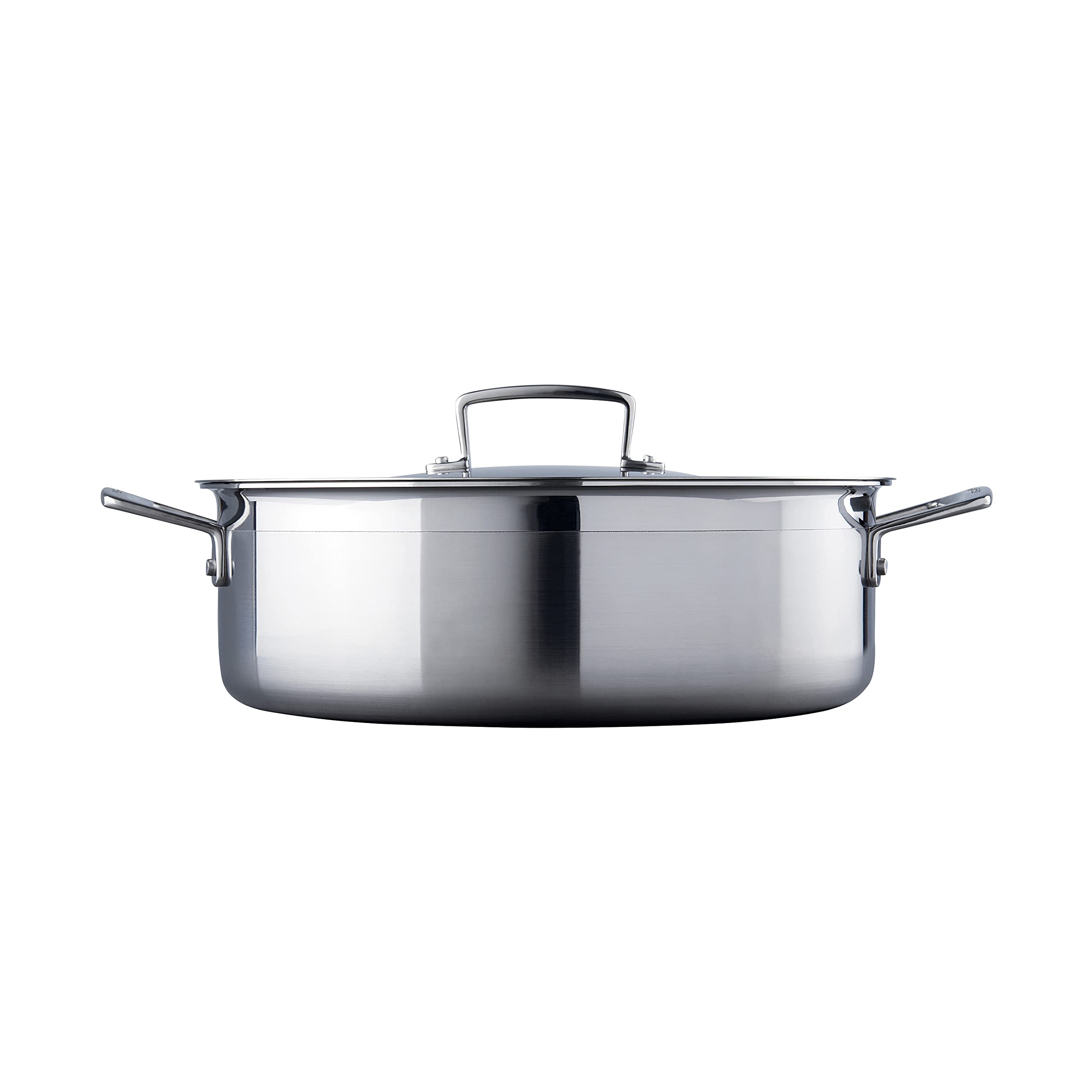 LE CREUSET 3-Ply Stainless Steel Sauteuse - 28 cm Diameter | Oven Safe | Induction Compatible 3