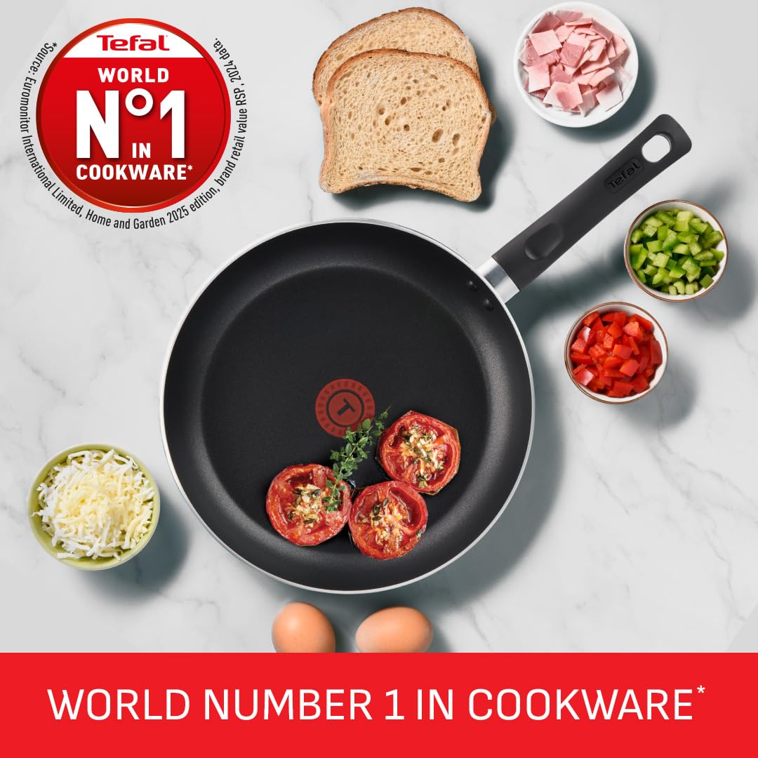 Tefal Expert Non-Stick Frying Pan Set - 20cm & 28cm Twin Pack | Thermo-Spot | Aluminium 8