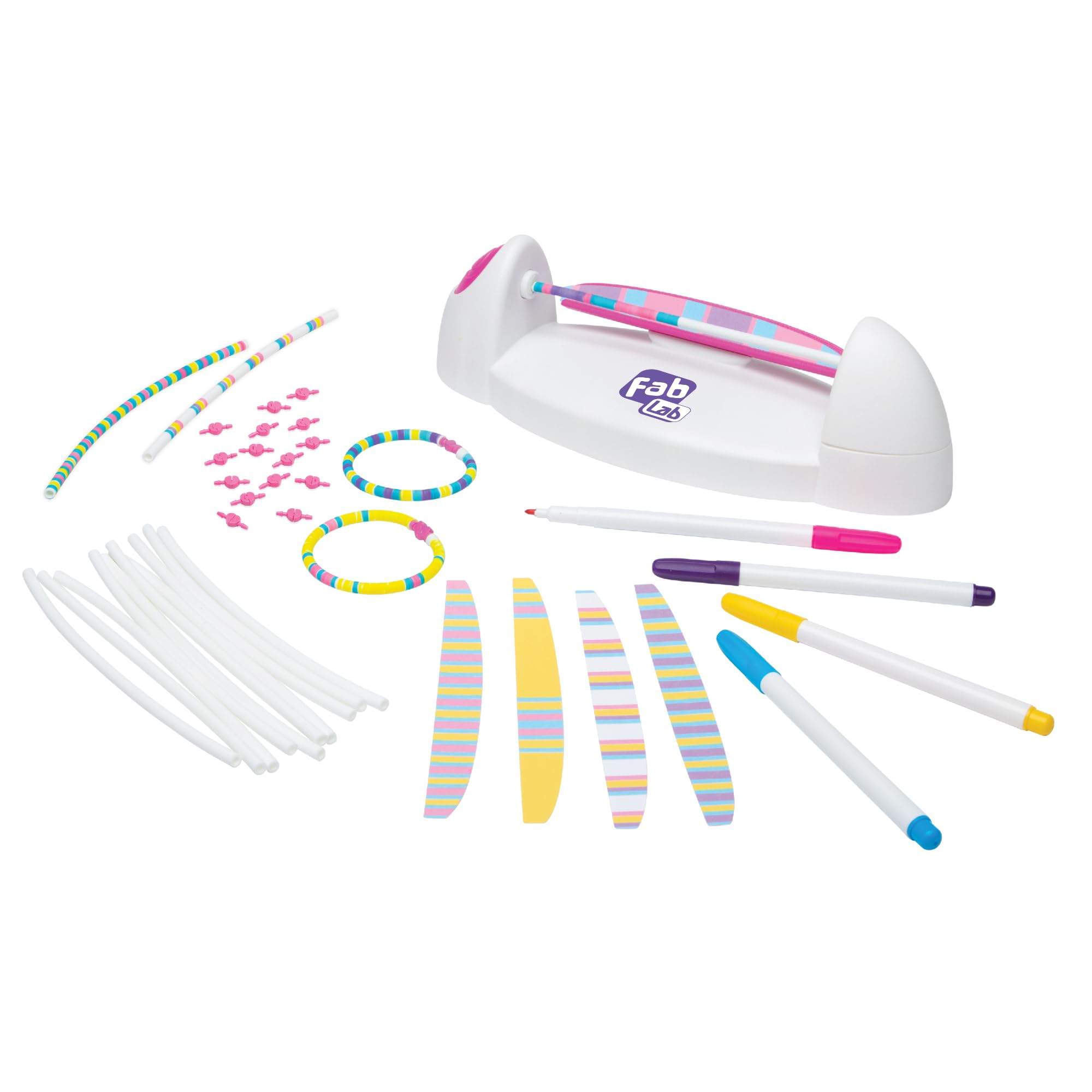 FabLab Colour Spin Bracelet Maker - Creates Heishi-Style Bracelets | Makes 15 Bracelets | Ages 6+ 2