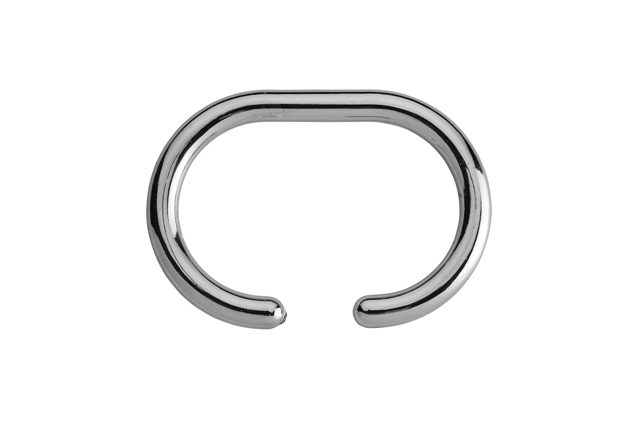 Croydex AK142141 Shower Curtain Rings - Chrome Finish | Set of 12 | Fits Rods up to 29mm 2