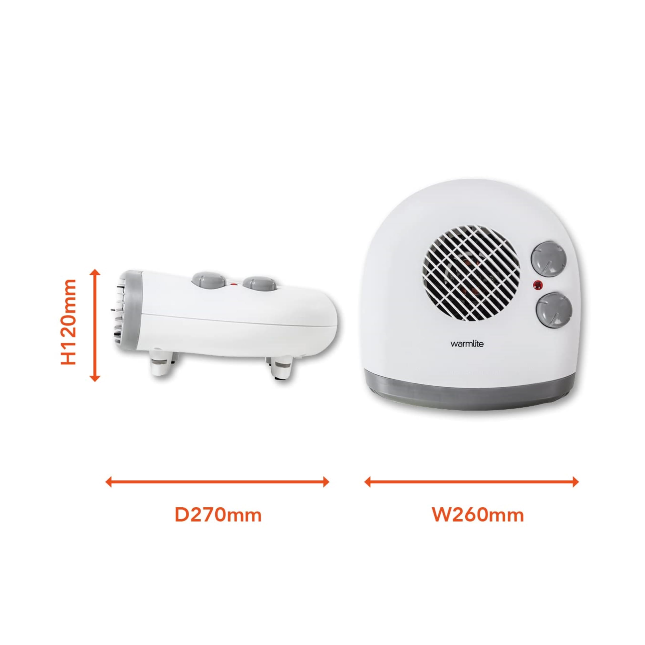 Warmlite Portable Electric Fan Heater - 2000W | 2 Heat Settings | Cool Function 9