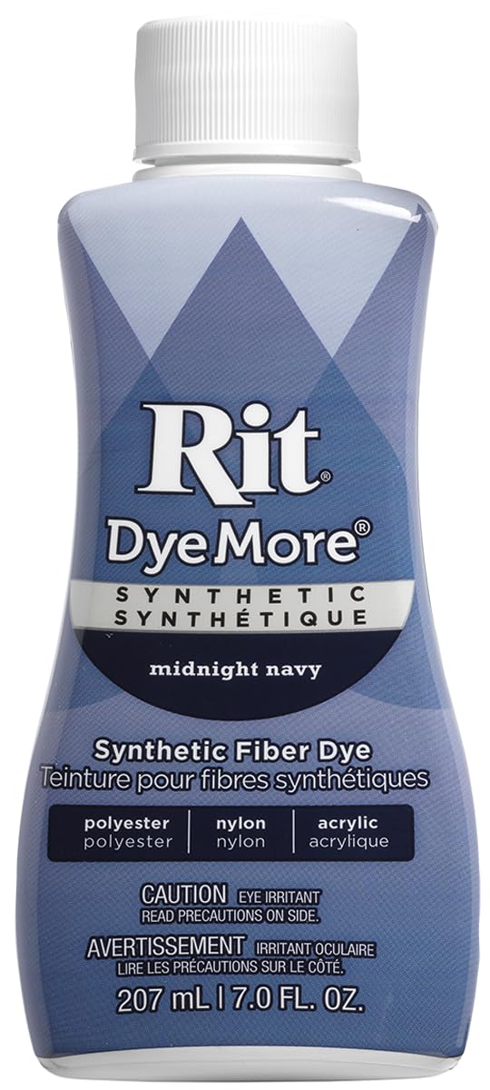 NAKOMA PRODUCTS Rit Synthetic Liquid Dye - Midnight Navy | 236ml | For Polyester, Acrylic & Acetate 1