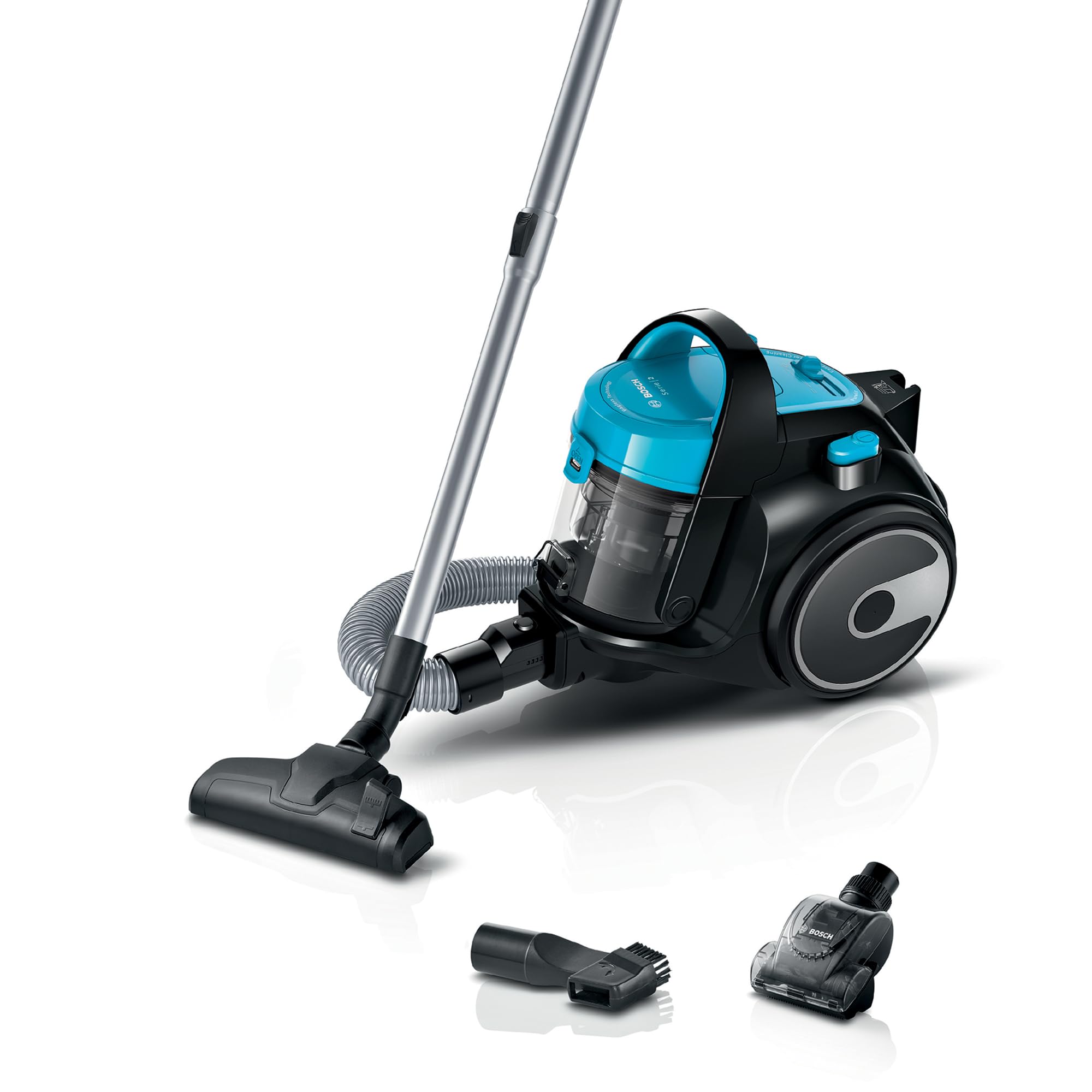 Bosch Series 2 BGS05BU2GB Bagless Cylinder Vacuum - 700W Power | 1.5L Capacity | Turquoise