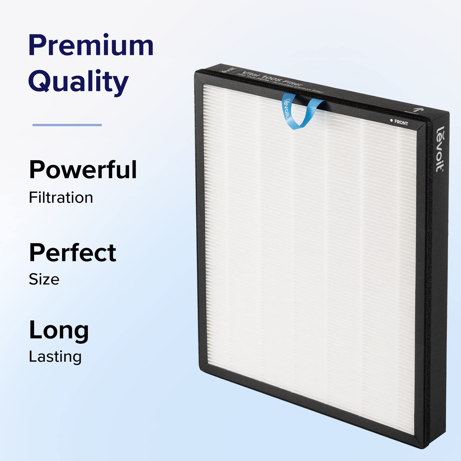 Levoit Genuine 3-in-1 Air Purifier Replacement Filter for Vital 100S | Activated Carbon | White 3