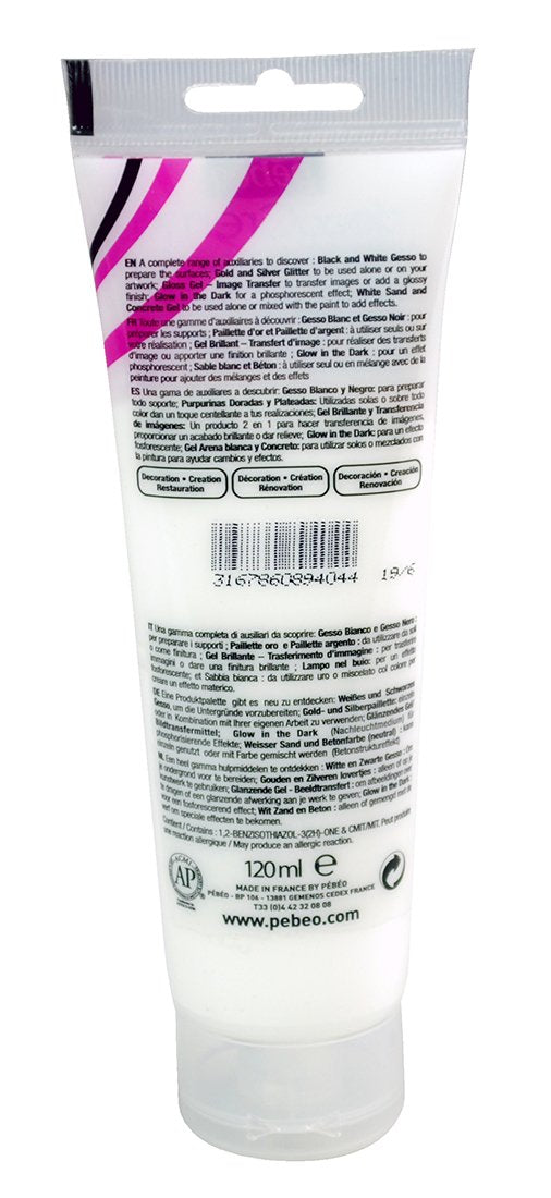 PEBEO Deco Auxiliary - Acrylic Glow in The Dark Gel Paint | 120ml | Fast Drying 2