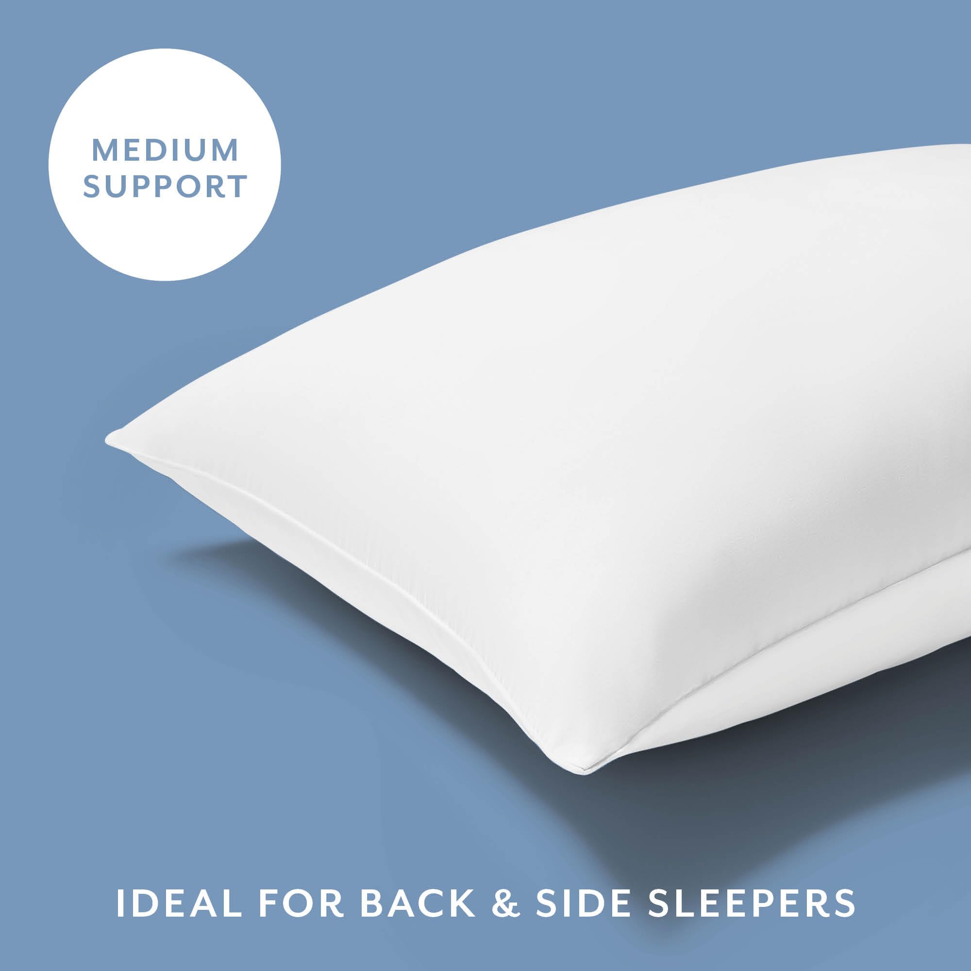 The Fine Bedding Company Spundown Pillow - Medium Support | Hypoallergenic | Washable at 60°C 4