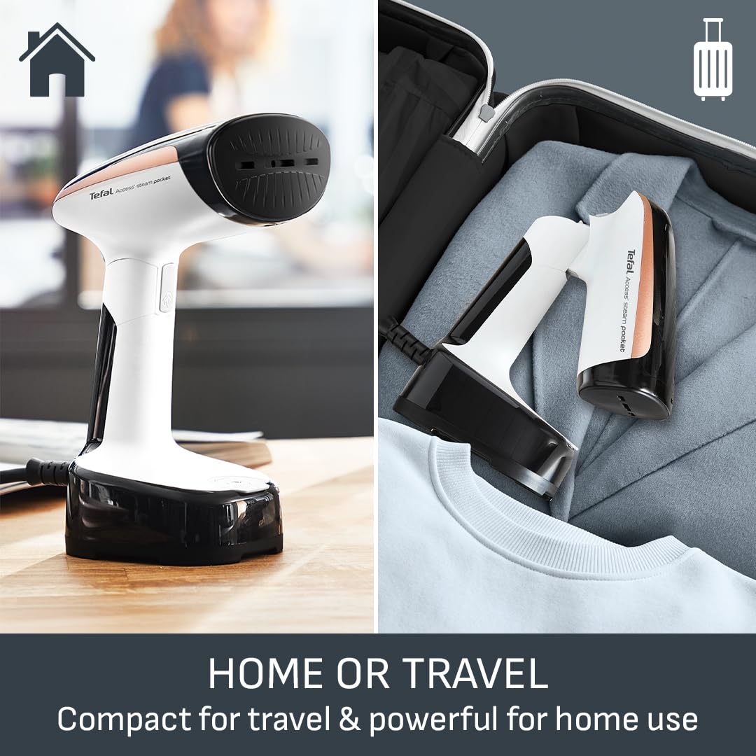 Tefal Access Steam Pocket Handheld Clothes Steamer - Ultra-Compact, 1300W, 120ml Tank 3