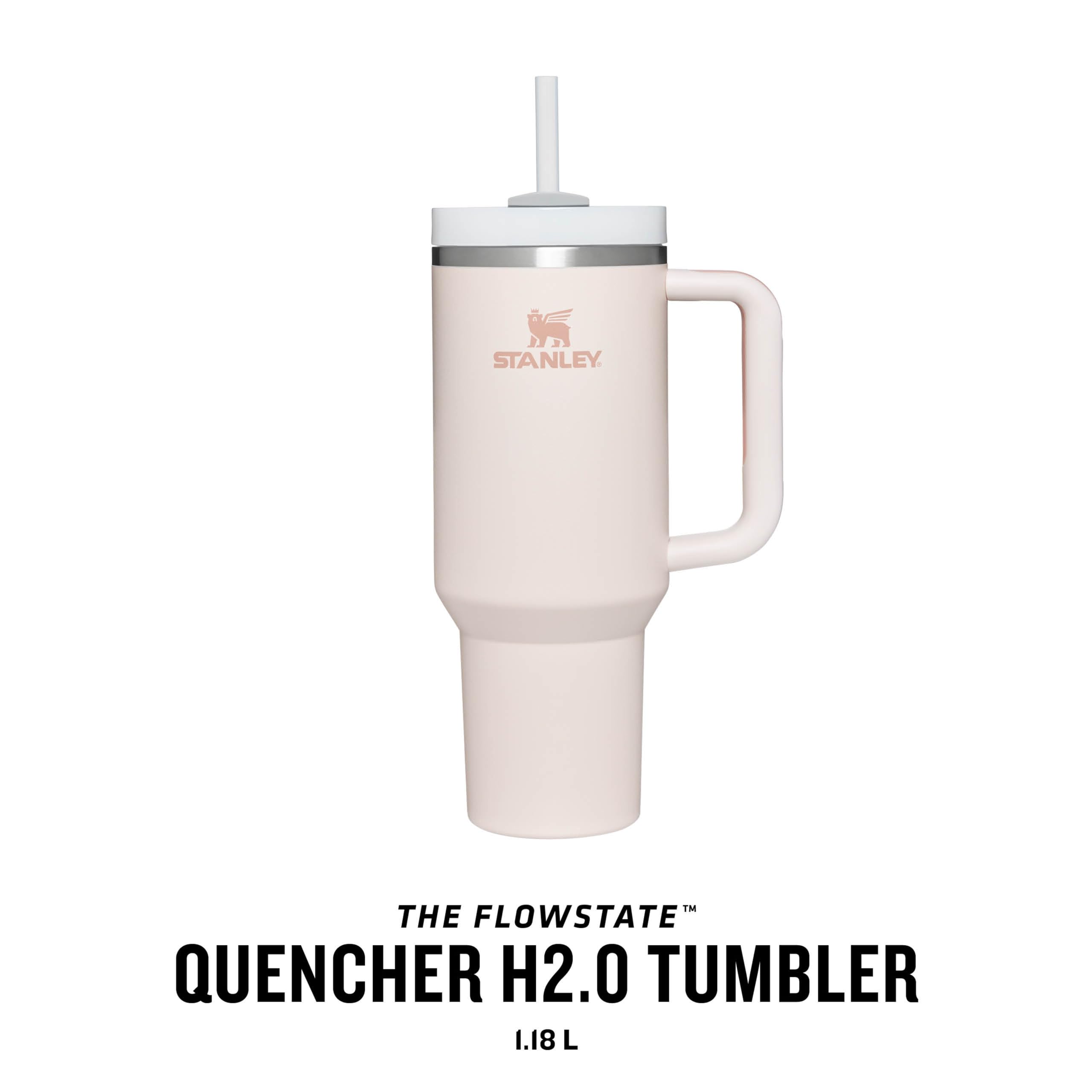 STANLEY 1913 Quencher H2.0 Flowstate Tumbler 1.2L Rose Quartz | Cold 11 Hrs, Ice 2 Days | Stainless Steel 3