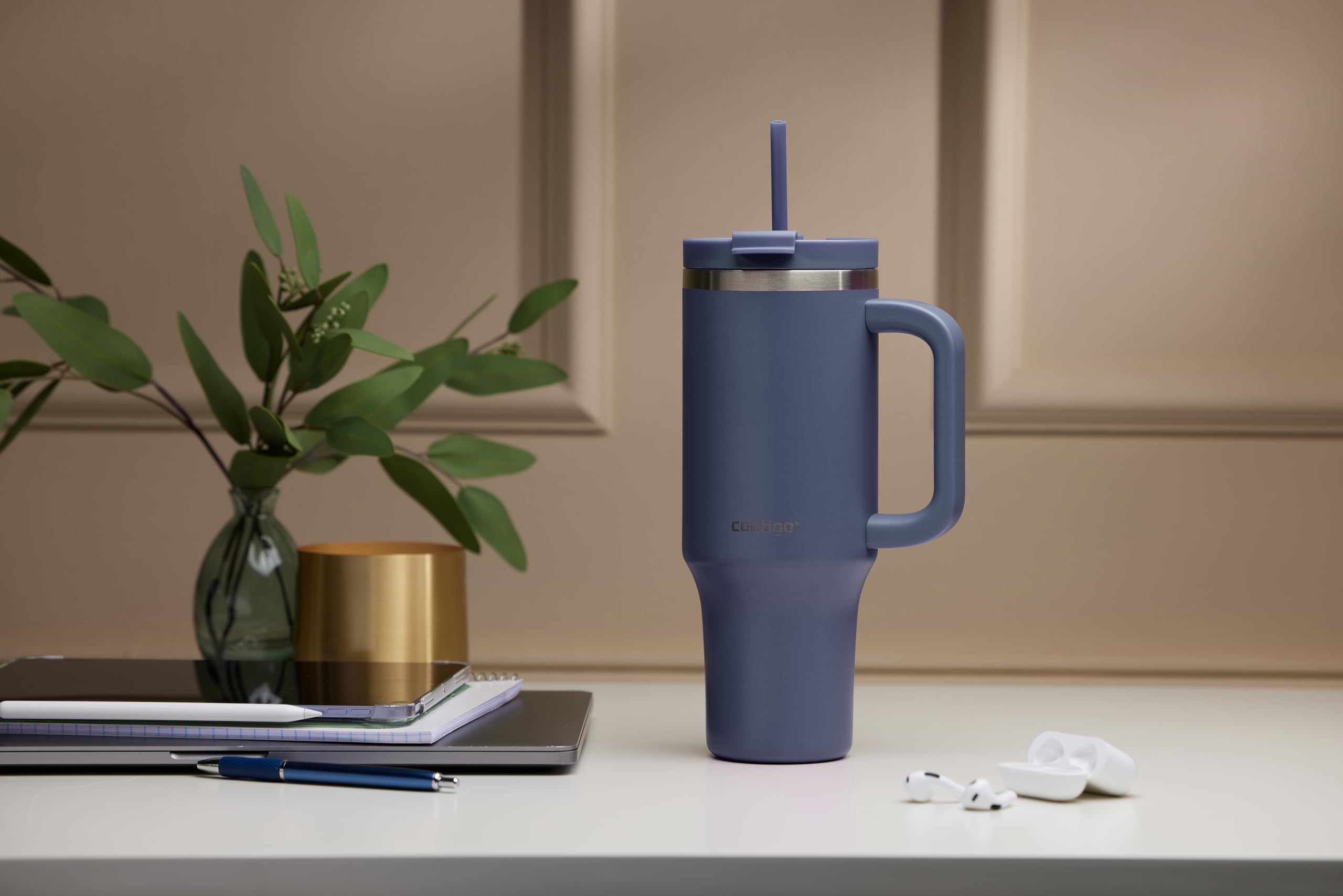 Contigo Streeterville Tumbler 1200 ml Stainless Steel Vacuum Insulated with Handle | Indigo 10