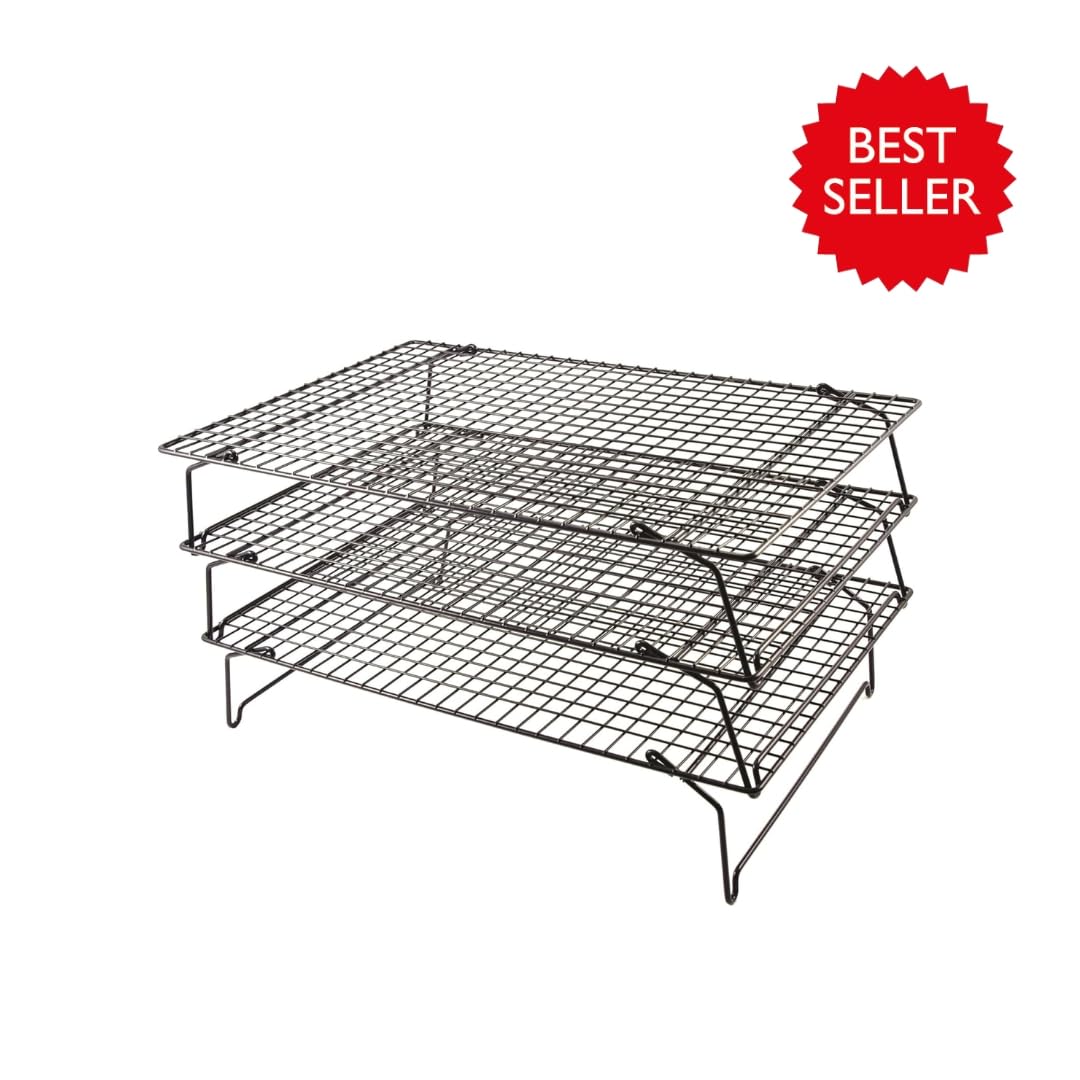 Tala 3 Tier Non-Stick Cake Cooling Rack | Alloy Steel | 41 x 25cm Per Tier 5