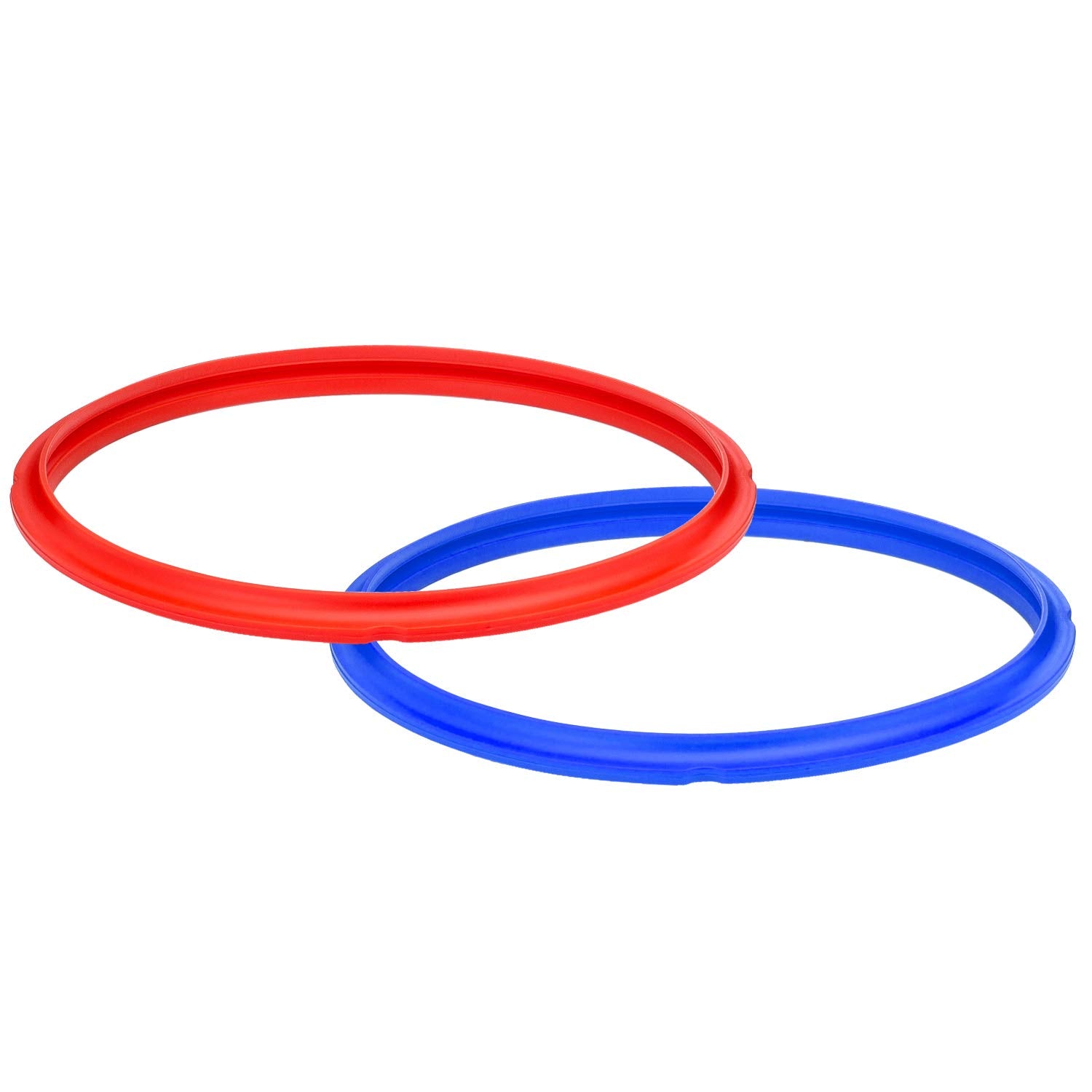 Instant Pot Sealing Rings - 2 Pack Silicone Replacement Gaskets for 5 & 6 Quart Models | Red/Blue 3