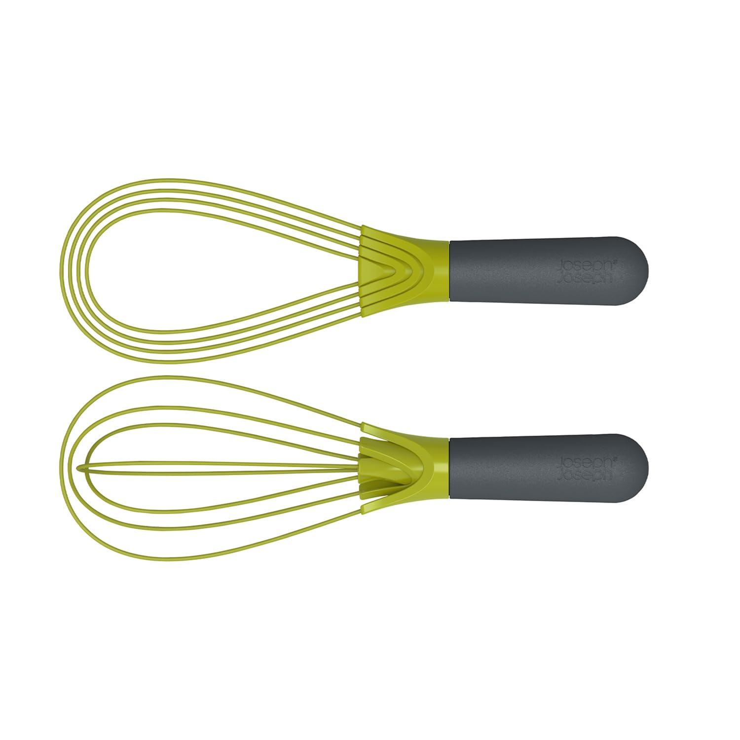 Joseph Joseph Twist Whisk - 2 in 1 Flat and Balloon Whisk | Silicone Coated | Green 5