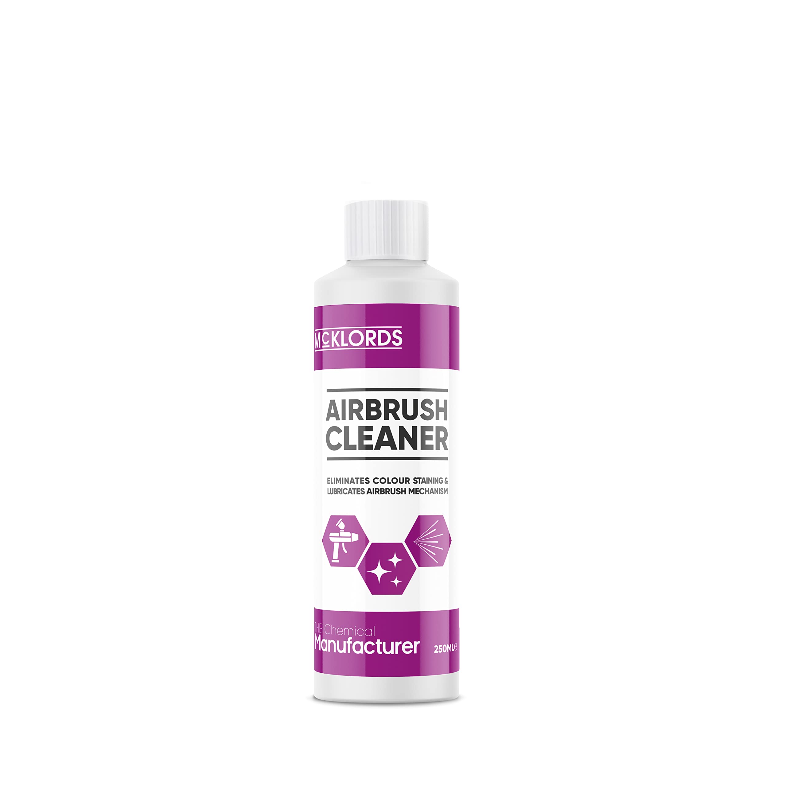 McKLords Airbrush Cleaning Solution - High-Strength General Purpose Cleaner | 250 ml Liquid 1