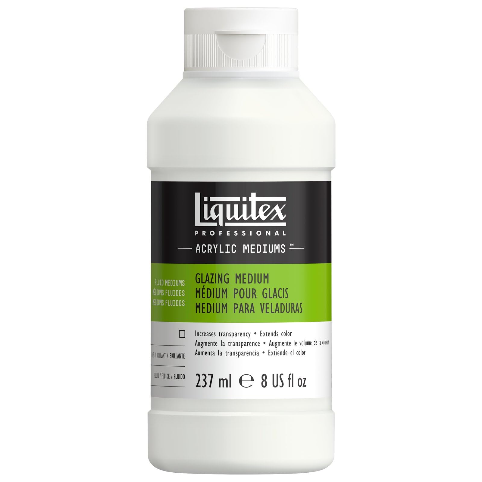 Liquitex Professional Glazing Fluid Medium - Creates Jewel-Like Glazes | 237 ml Transparent Acrylic 1