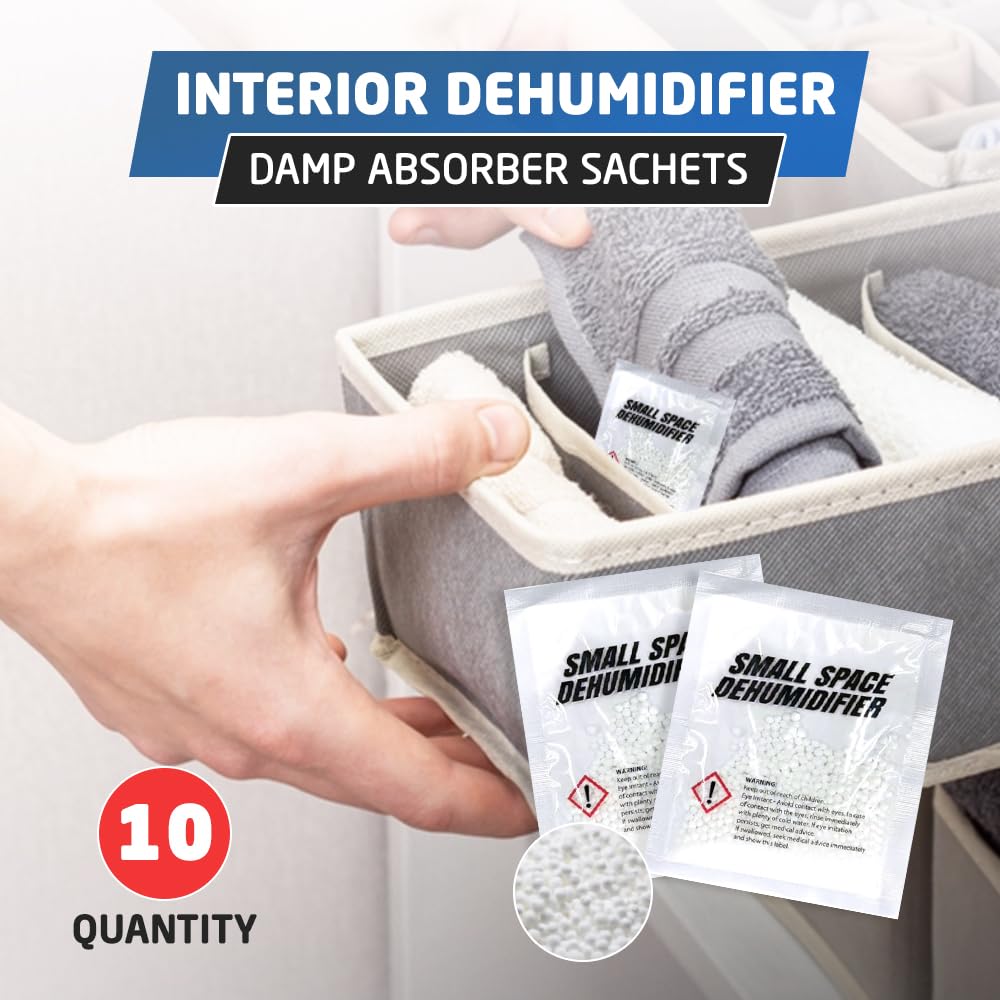 1ABOVE Interior Dehumidifier Sachets - 20 Pack Moisture Absorber for Small Spaces | 36g Capacity