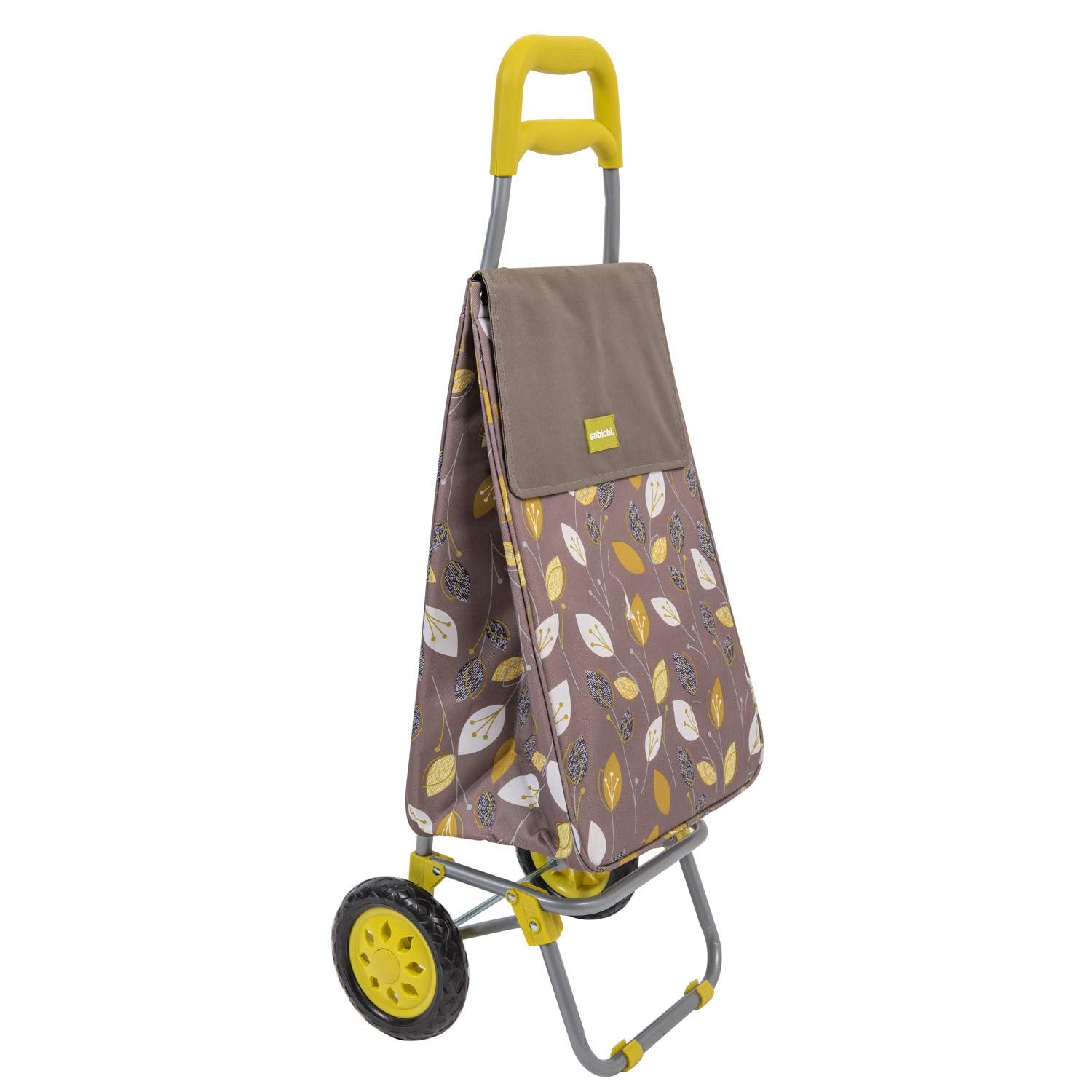 Sabichi Lemongrass Shopping Trolley - 40L Capacity, Lightweight 1.9kg, Thermal Insulated 1