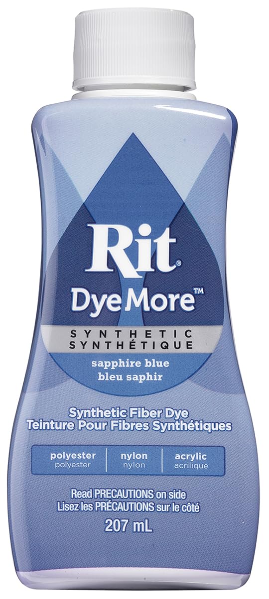 NAKOMA PRODUCTS Rit Synthetic Liquid Dye - Sapphire Blue | 236ml Volume | For Synthetics & Natural Fibers 1