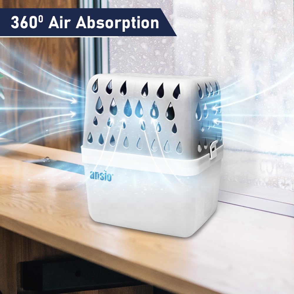 ANSIO Dehumidifier Refill Tabs - Universal Fit for 1L Tubs | Pack of 8 | Protects Against Mould 5