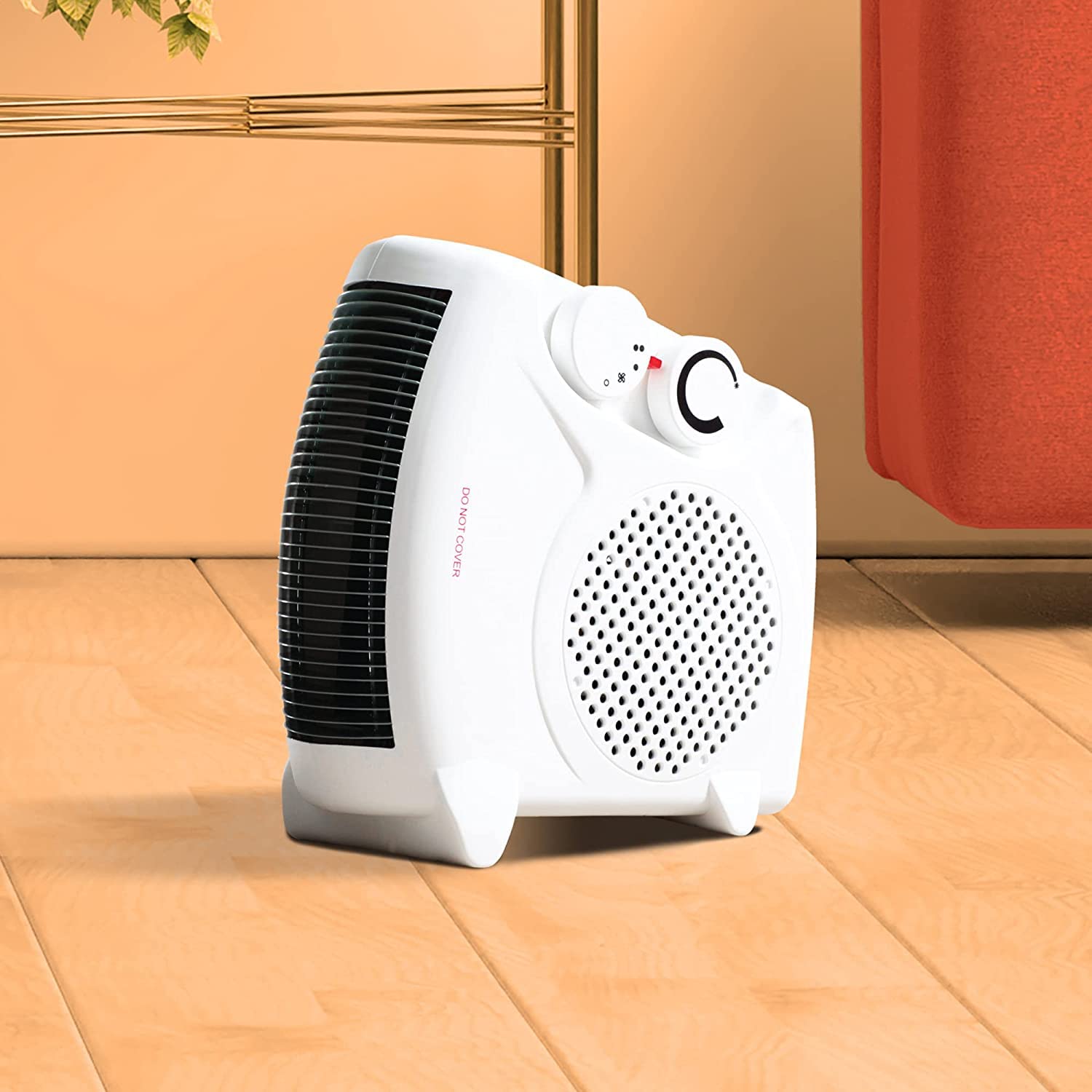 1ABOVE Portable 2000W Electric Fan Heater - Flat/Upright Design | 2 Heat Settings 7