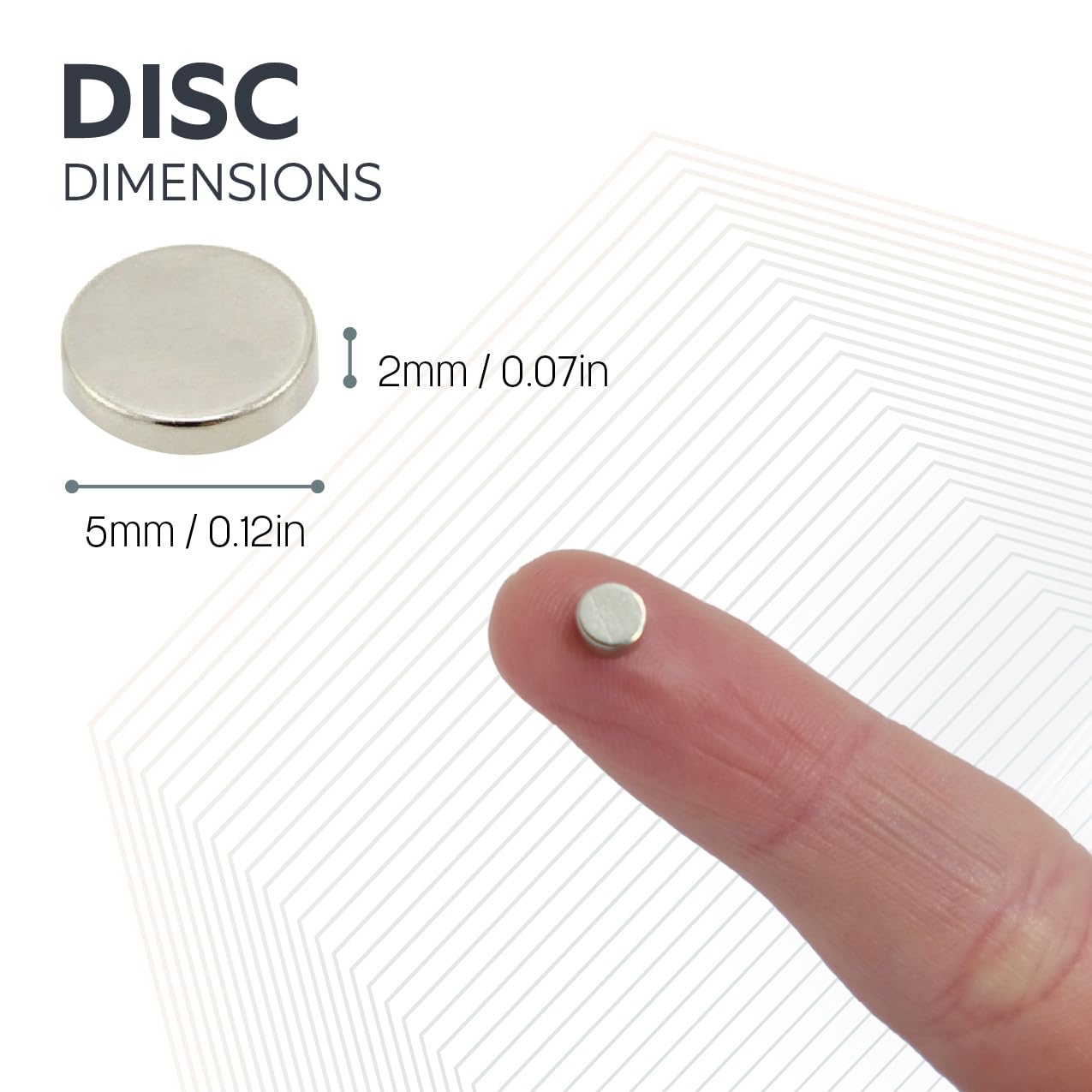 FIRST4MAGNETS N35 Neodymium Magnet - 5mm Dia x 2mm Thick | 0.51kg Pull | Pack of 50 5