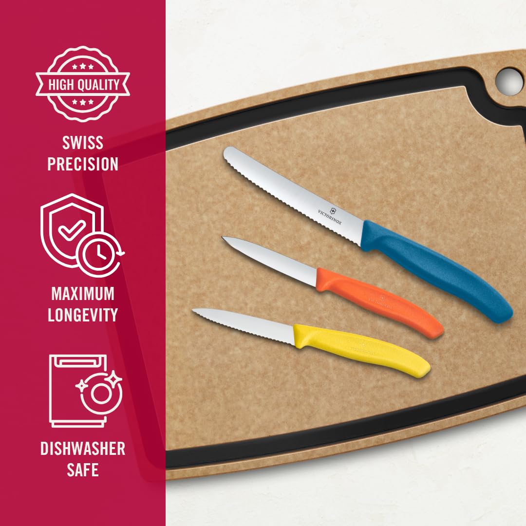 Victorinox Swiss Classic Kitchen Knife Set - 3-Piece Vegetable, Tomato, and Universal Knives 4