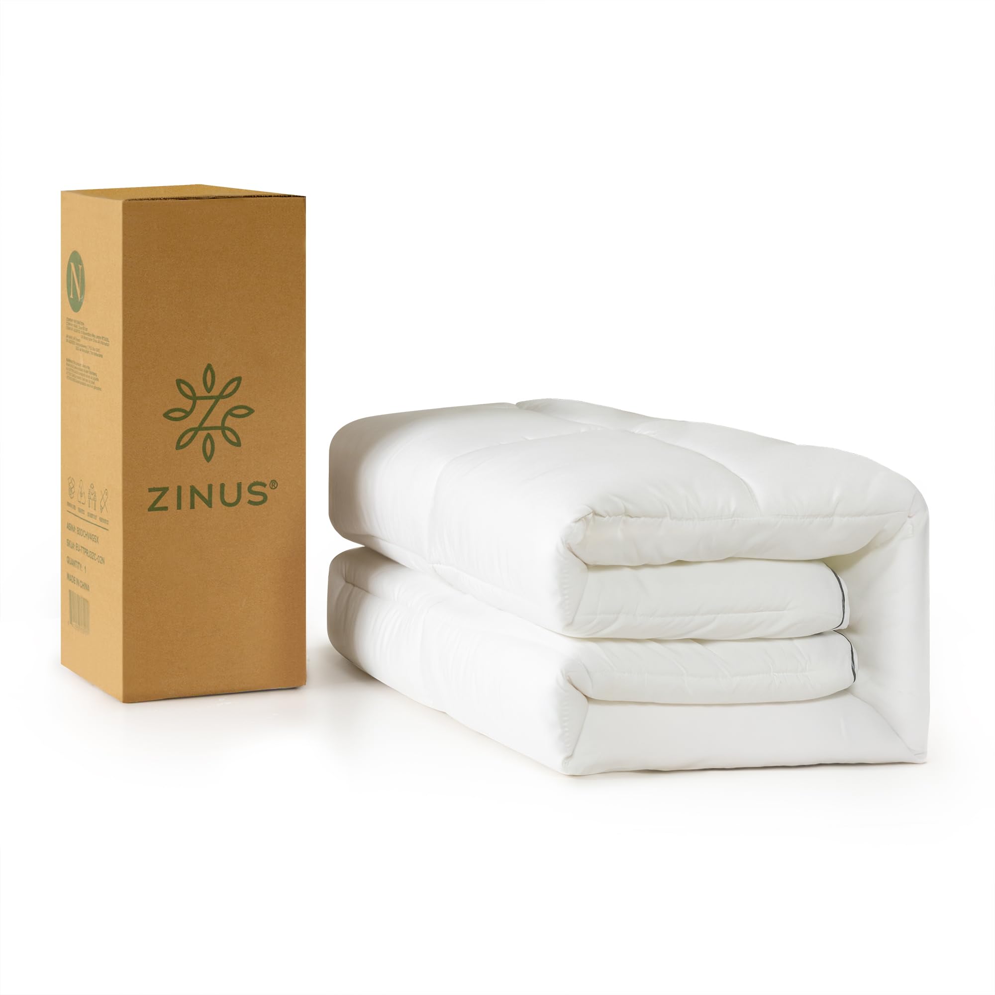 Zinus Cooling Bamboo Mattress Topper - 5 cm Thick | 135 x 190 cm Double Size | Machine Washable 1