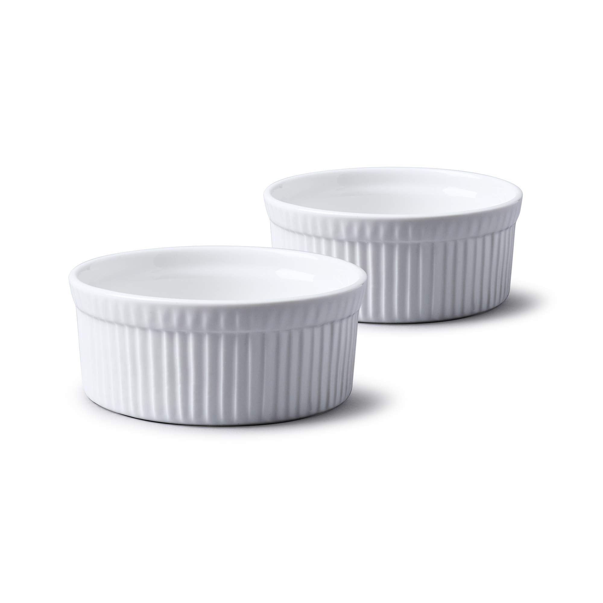 WM Bartleet & Sons 1750 Traditional Porcelain Ramekins Set of 2 - 11.5cm Diameter | Oven Safe 1